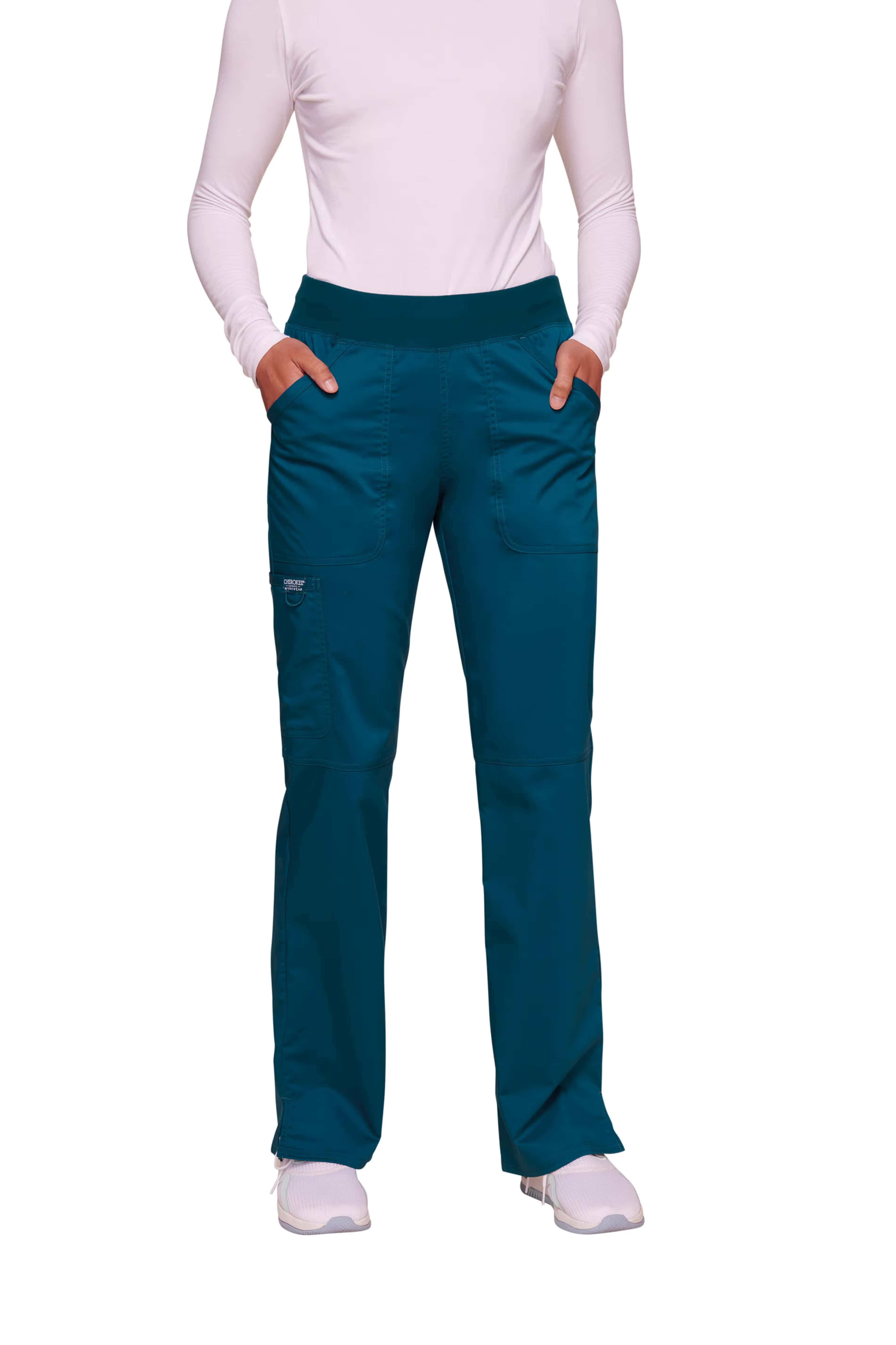 Damen-Cargohose mit mittlerer Leibhöhe zum Überziehen