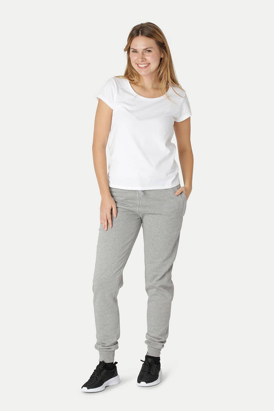 Sweatpants With Cuff And Zip Pocket