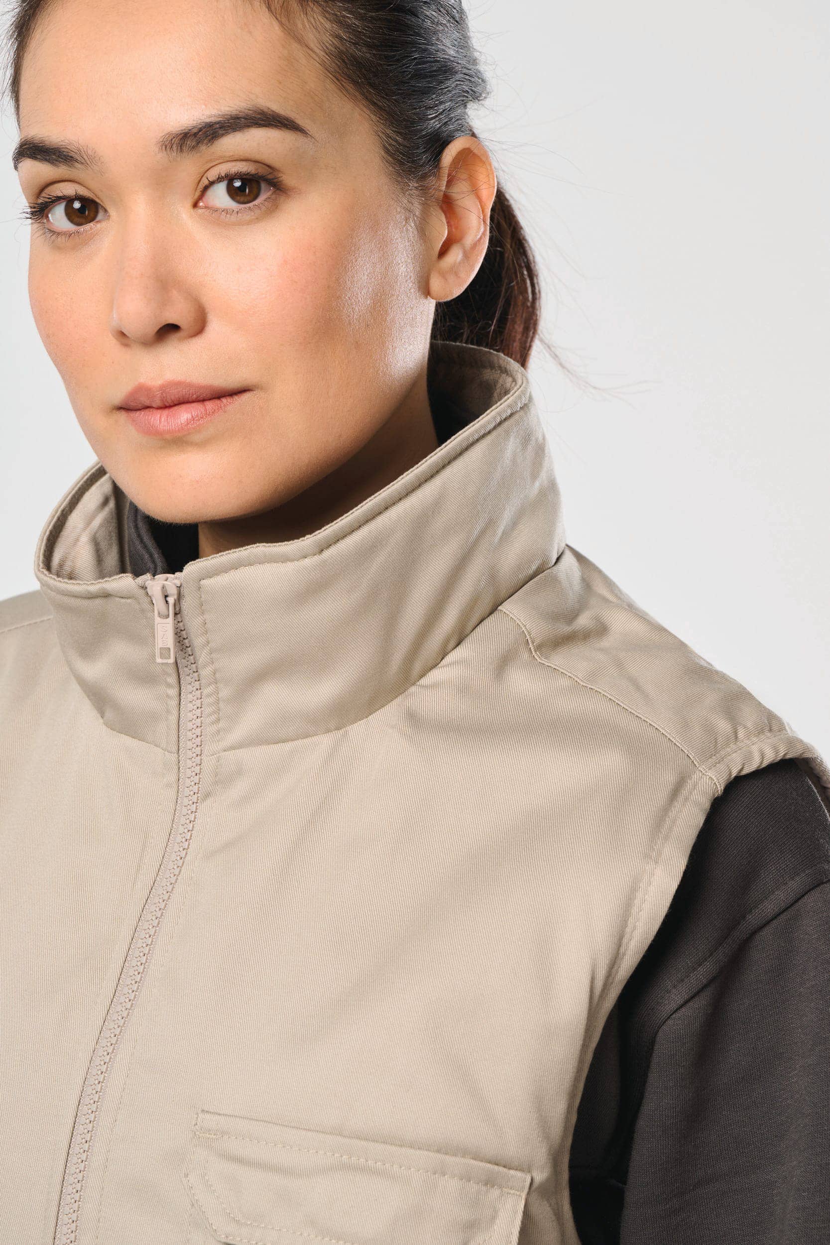Gefütterte Unisex-Weste aus  Baumwollpolyester 607