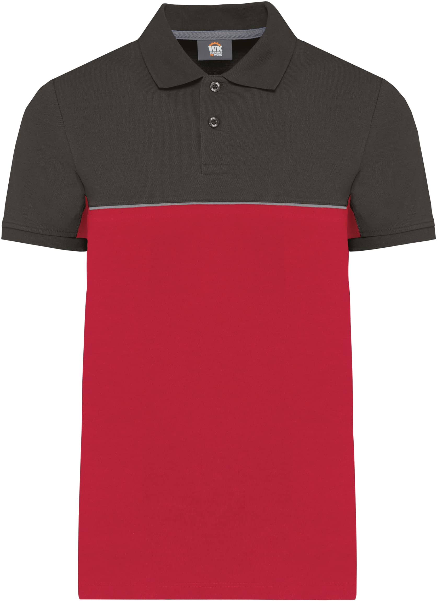 Zweifarbiges Kurzarm-Unisex-Polohemd