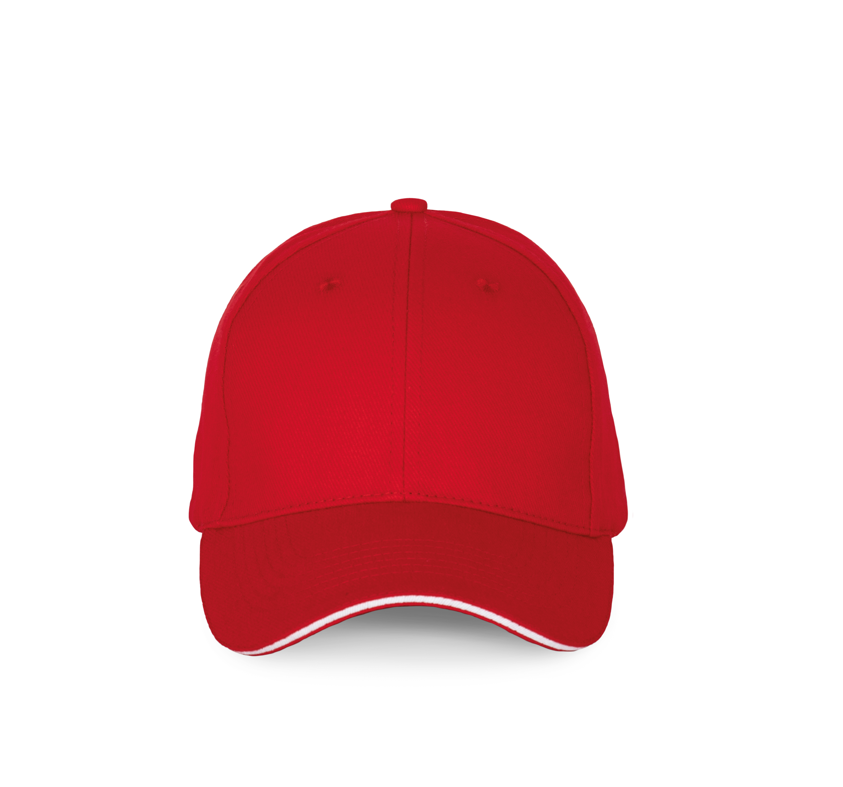 6-Panel-Kappe mit Kontrast-Sandwichschirm