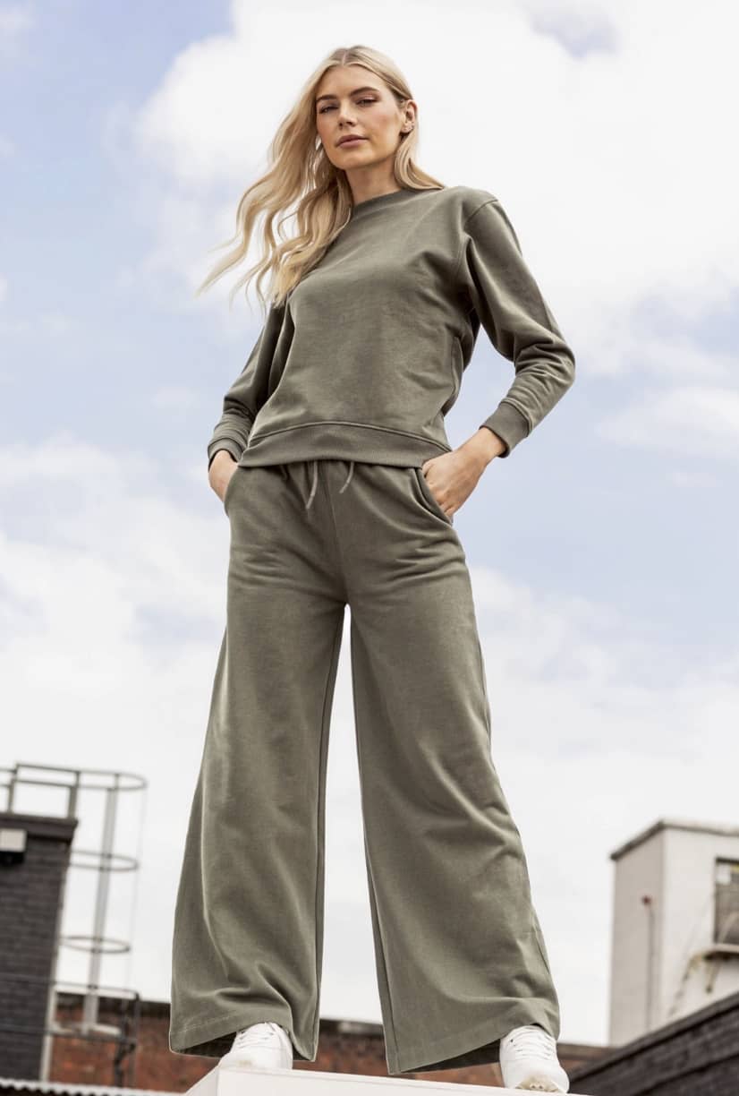 Women´s Sustainable Fashion Wide Leg Joggers