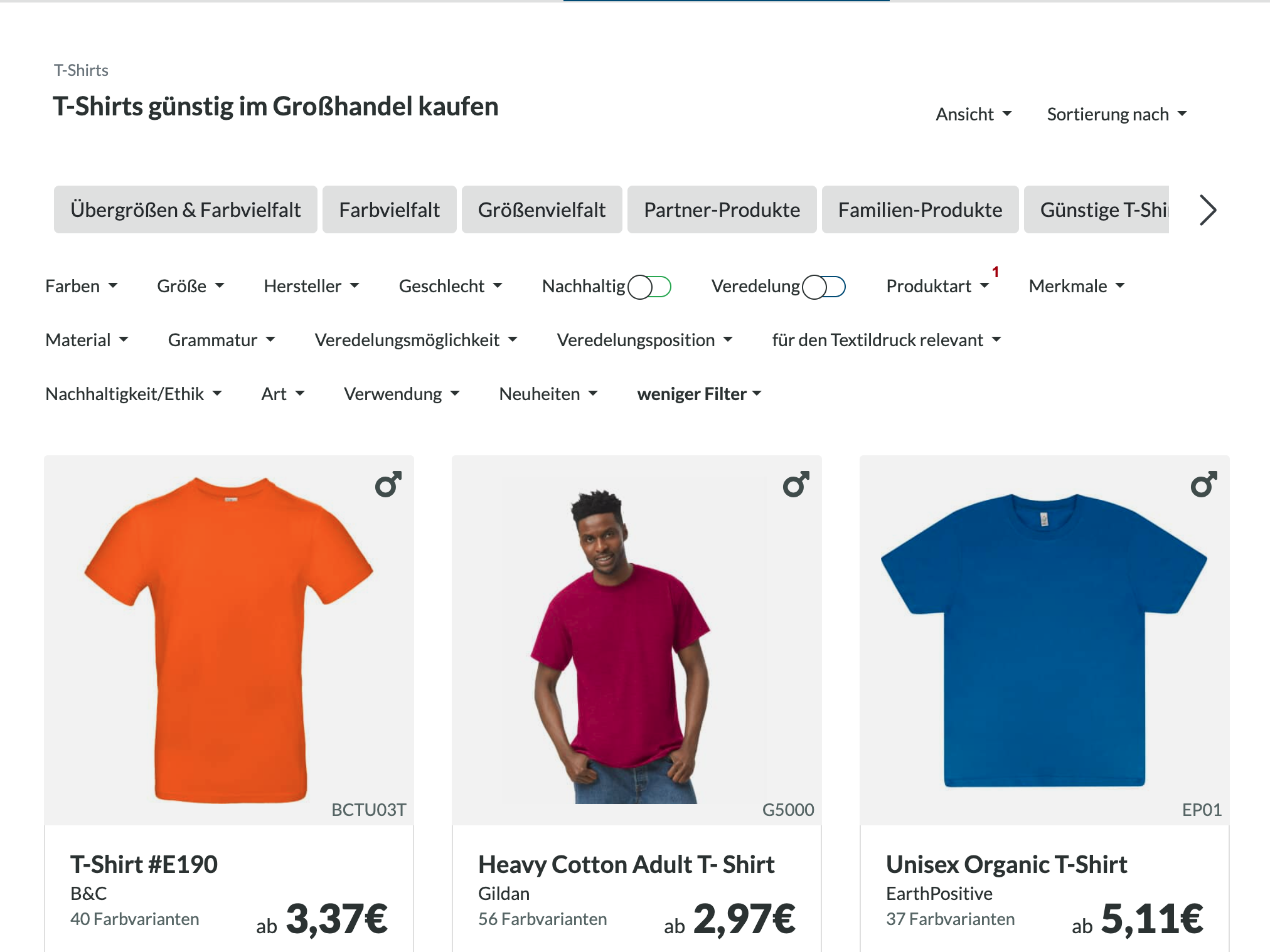 Bessere Filter, auch nach Veredelung – vorher