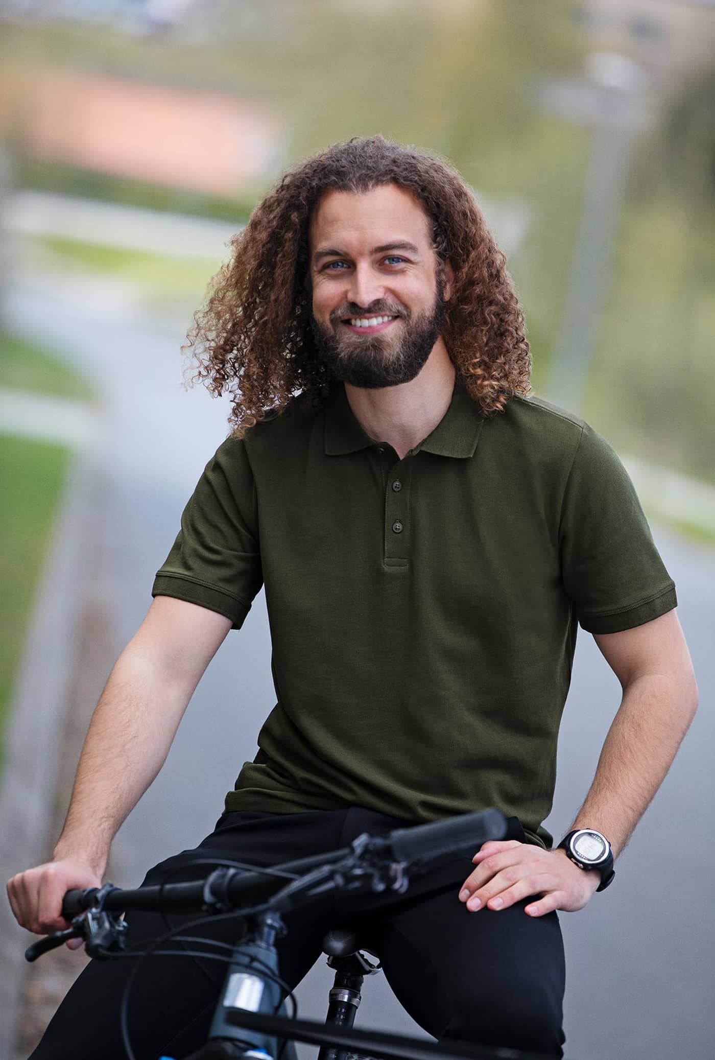 Ökologisches Stretch Poloshirt