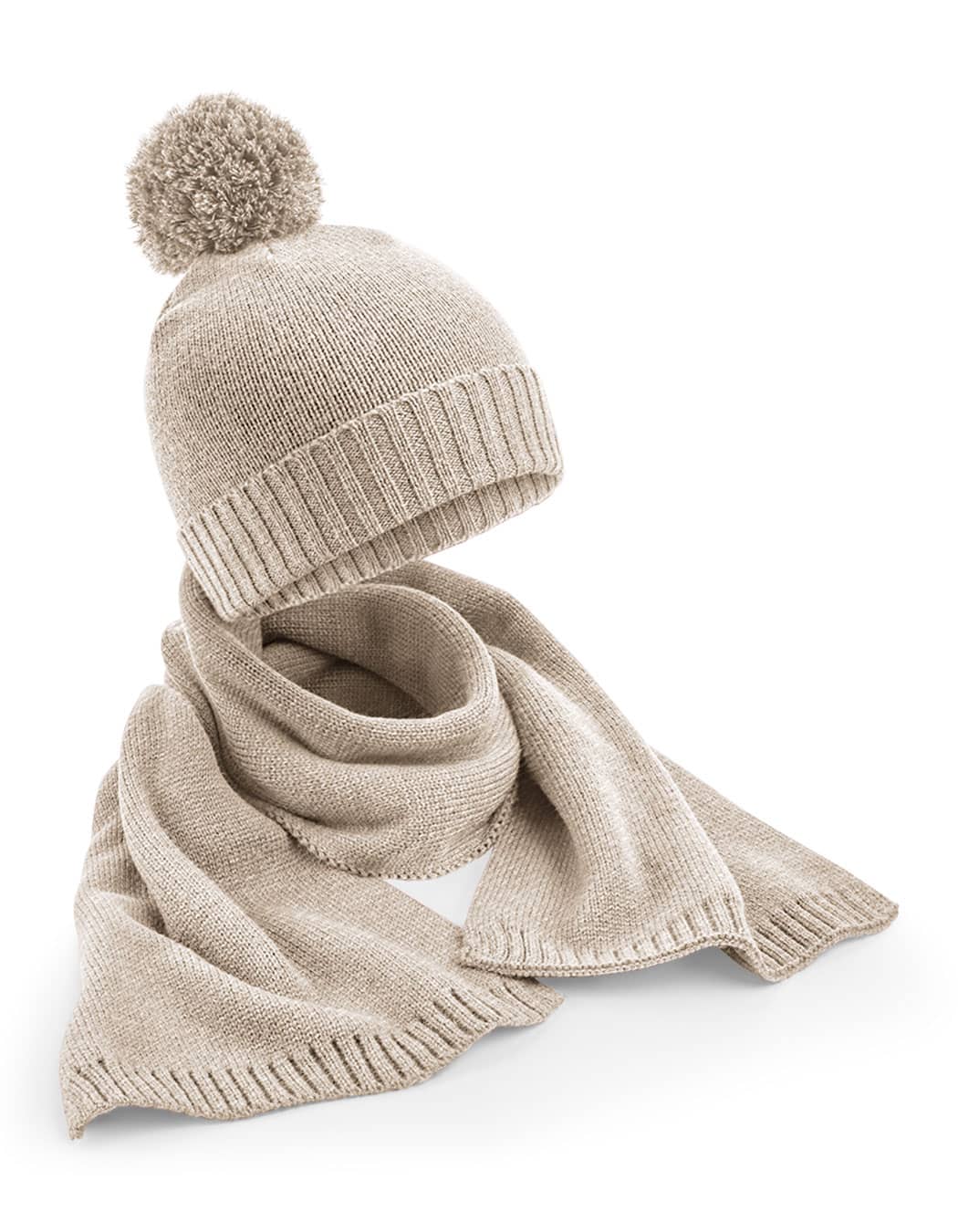 Knitted Scarf and Beanie Gift Set