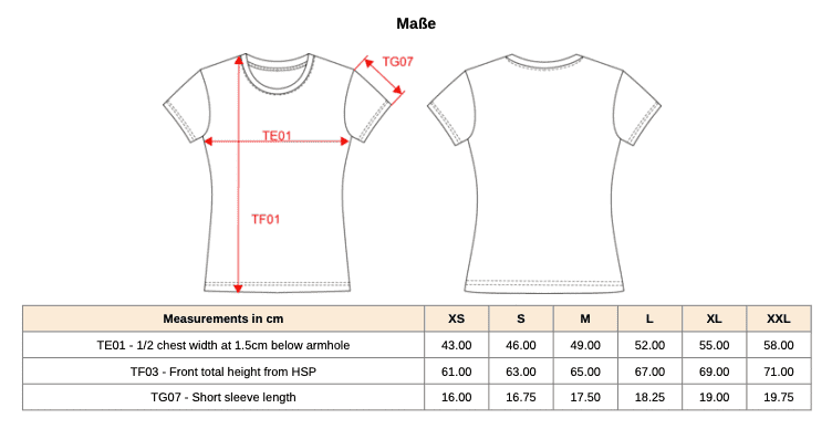 T-Shirt im Marine-Stil mit Rundhalsausschnitt Bio Damen