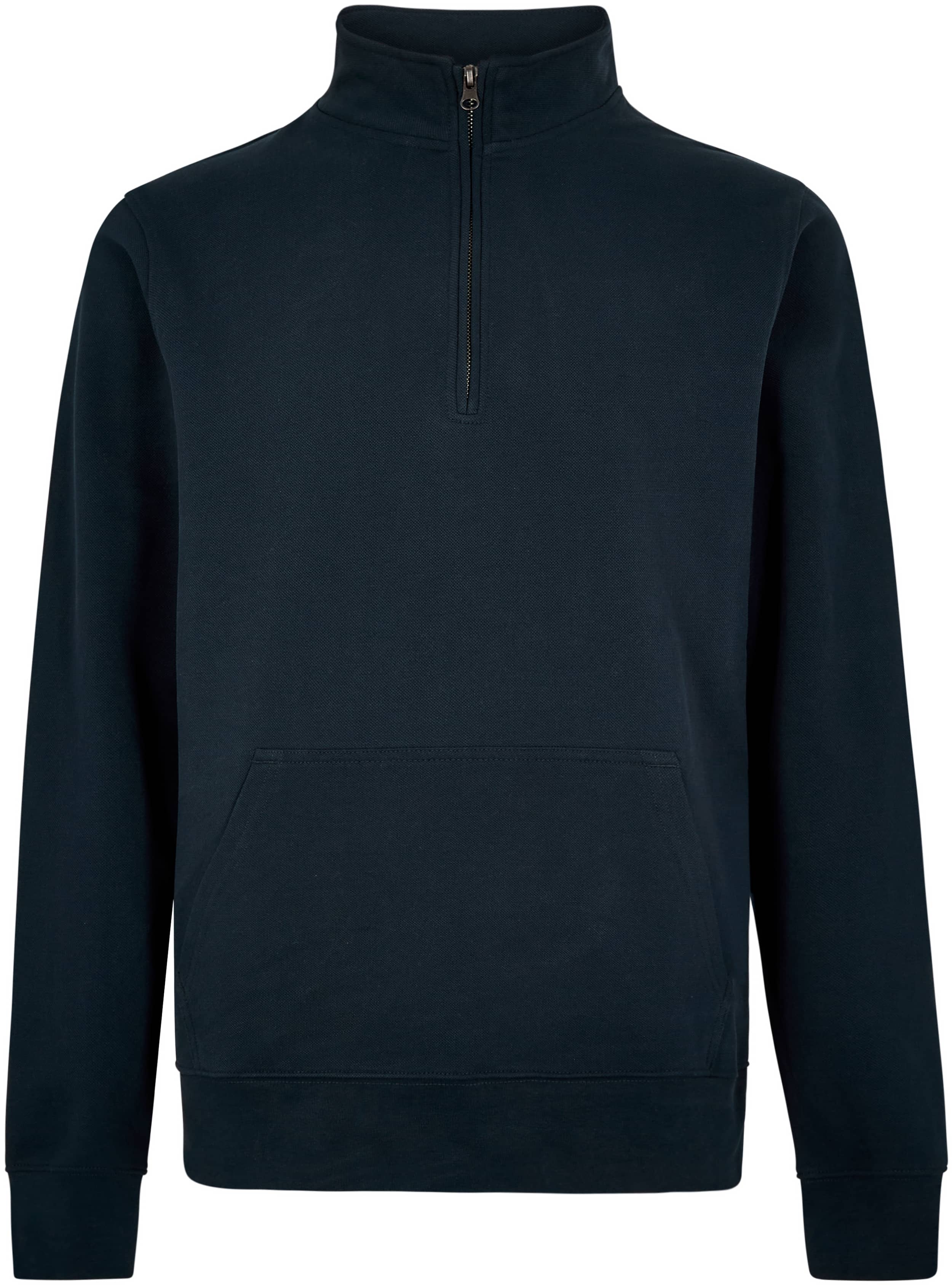 Regular Fit 1/4 Zip Pique Sweatshirt