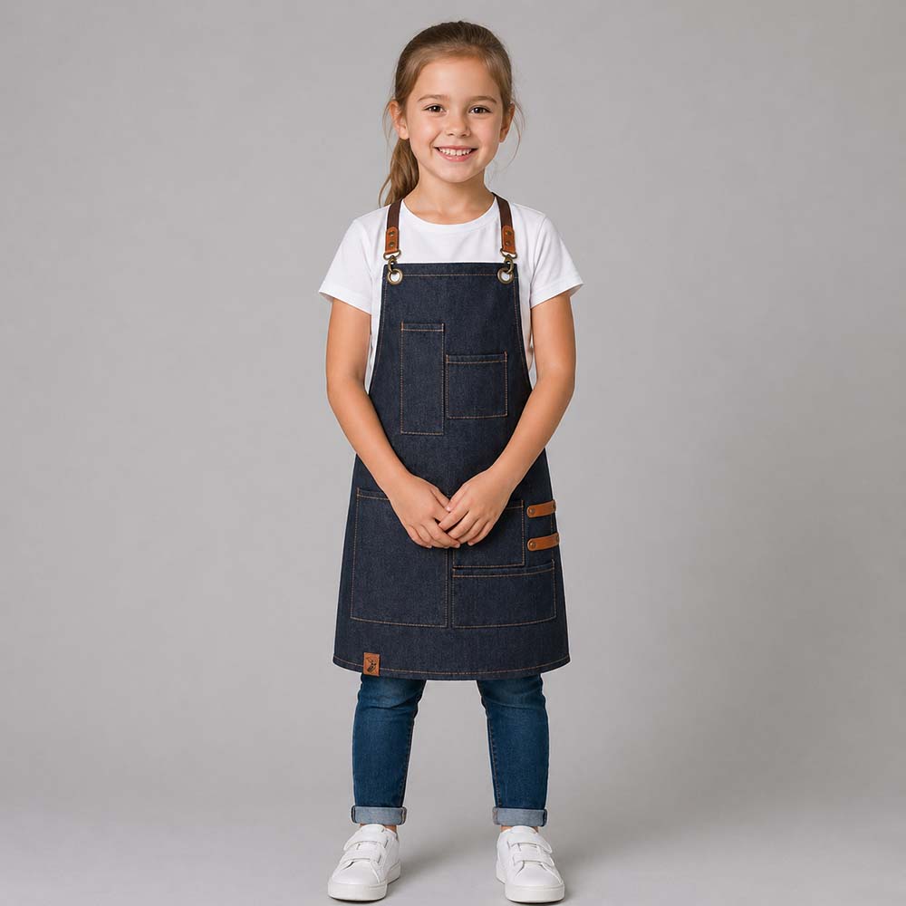 Kinderlatzschürze Denim