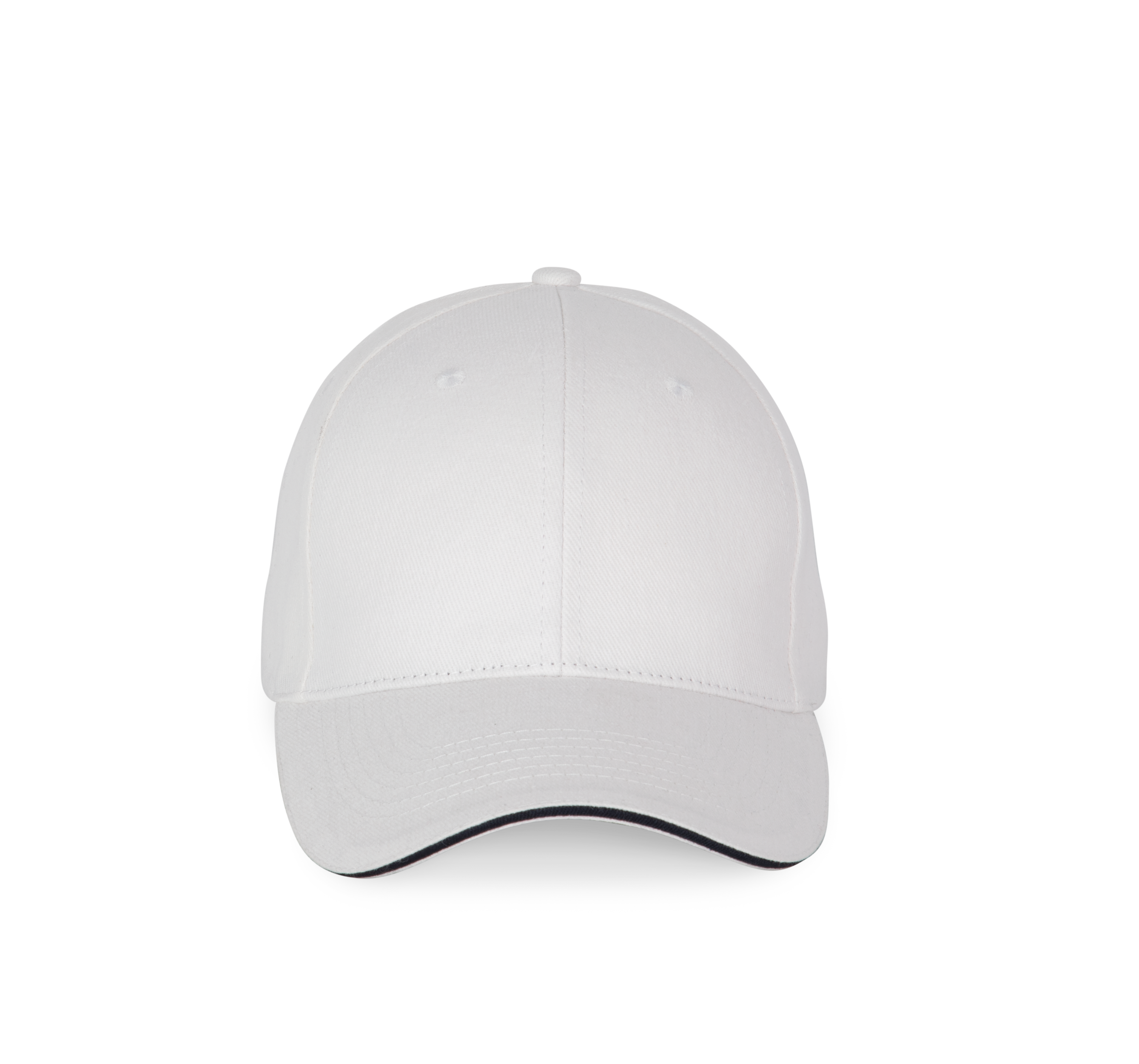 6-Panel-Kappe mit Kontrast-Sandwichschirm