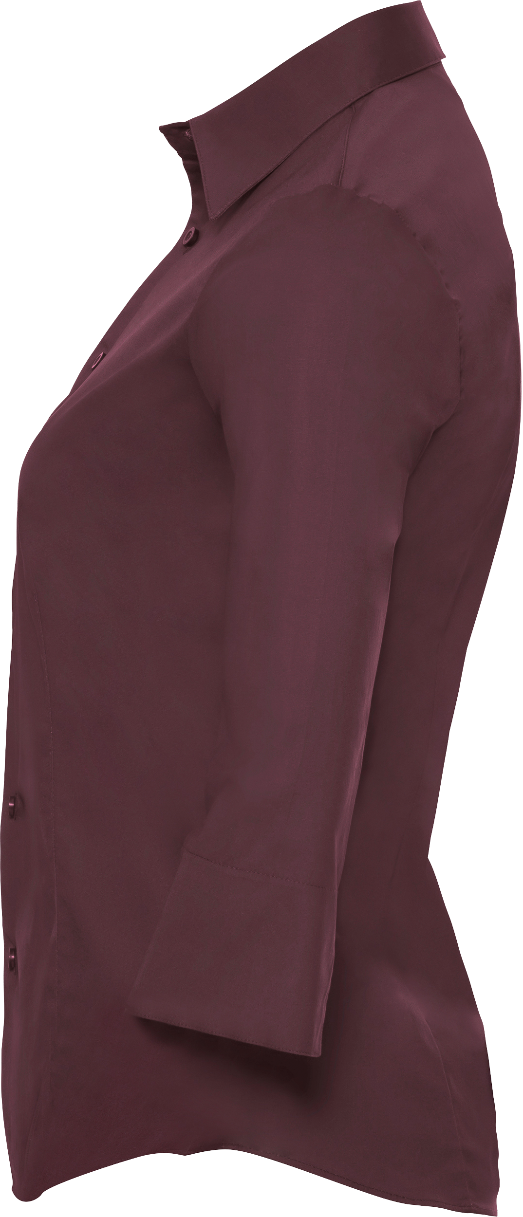 Ladies' Long Sleeve Classic Pure Cotton Poplin Shirt