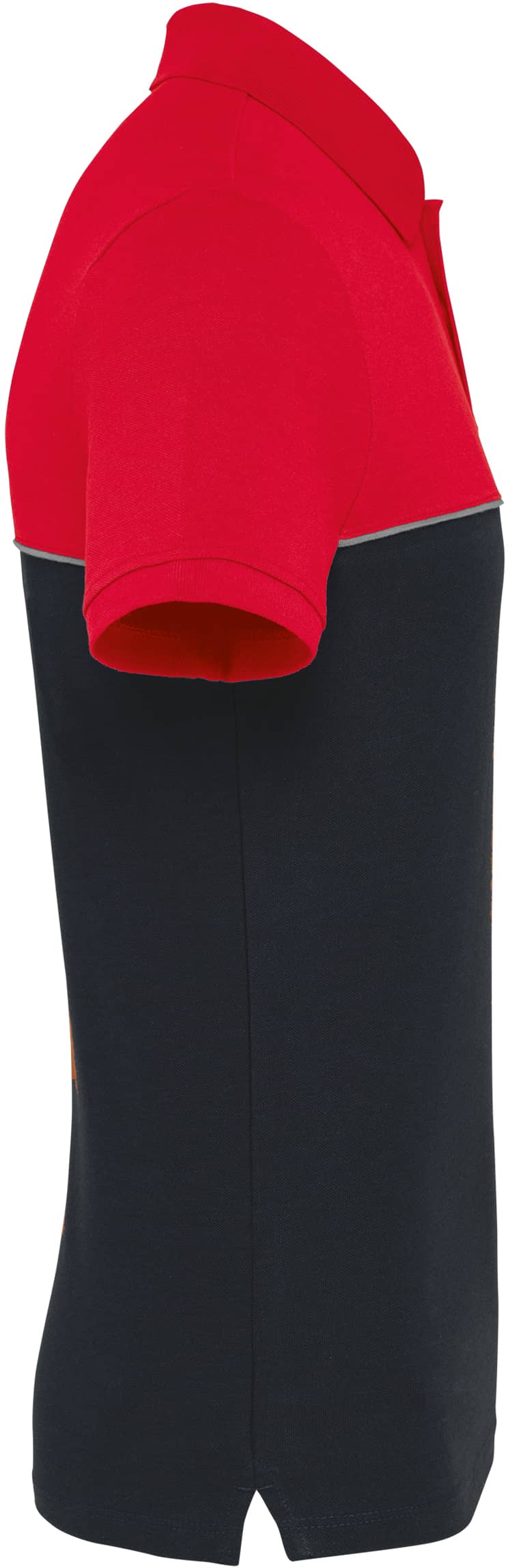 Zweifarbiges Kurzarm-Unisex-Polohemd