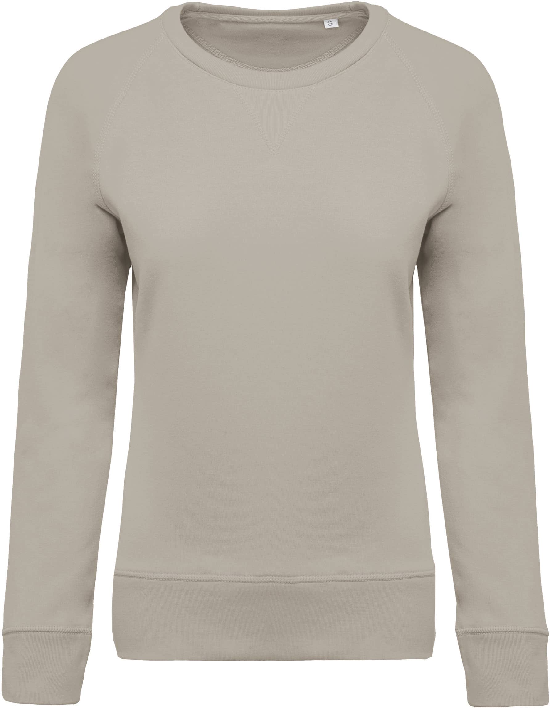 Damen Sweatshirt BIO-BAUMWOLLE Rundhalsausschnitt Raglanärmel