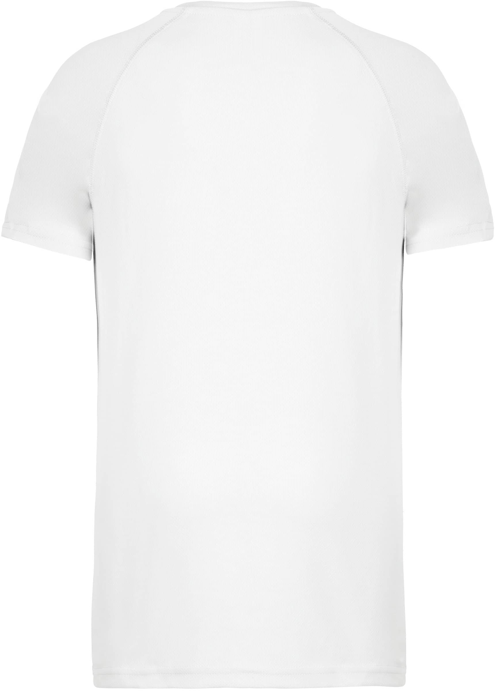 Kinder Basic Sport Funktionsshirt Kurzarm - White