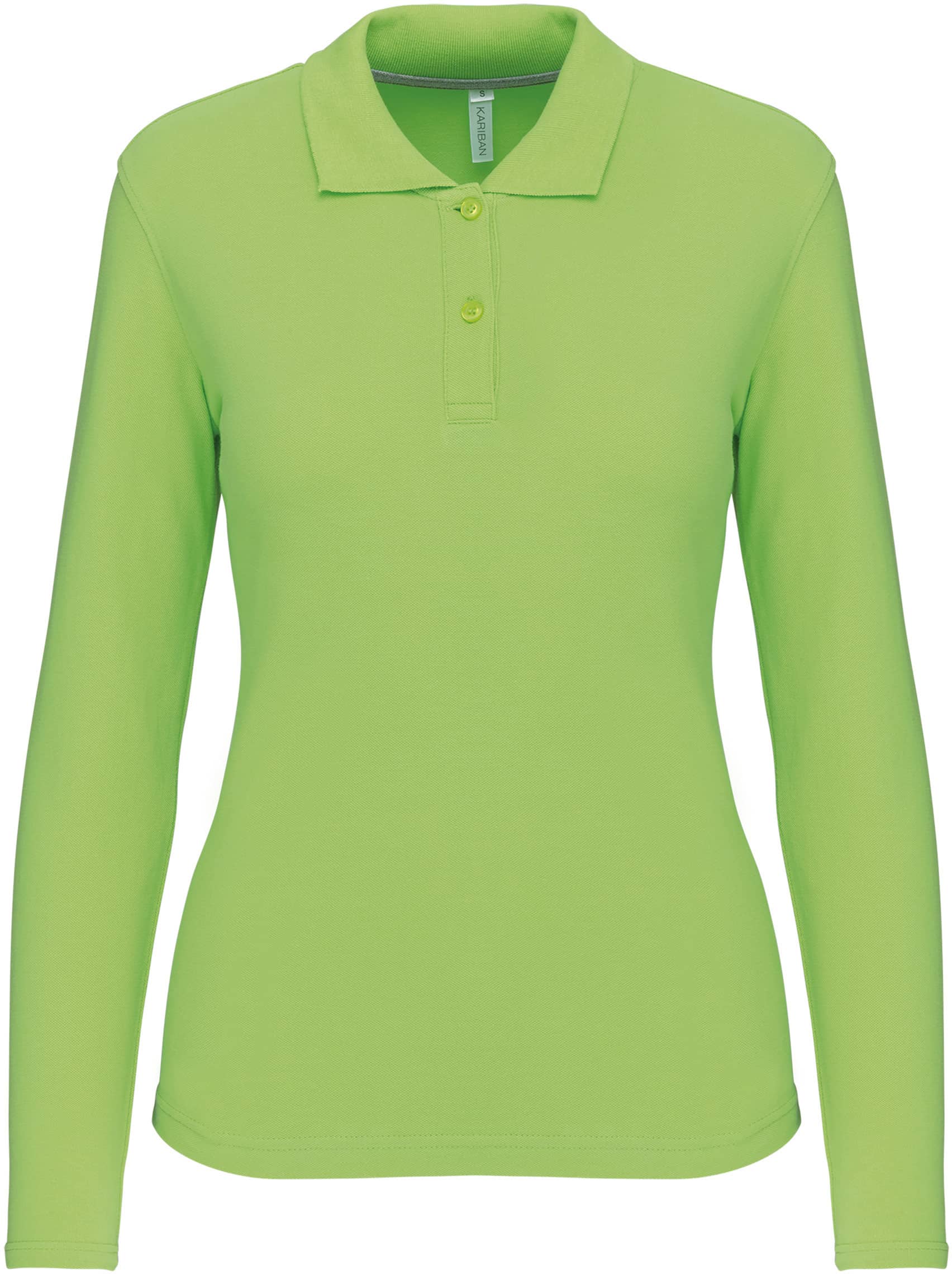 Damen Piqué Poloshirt Langarm