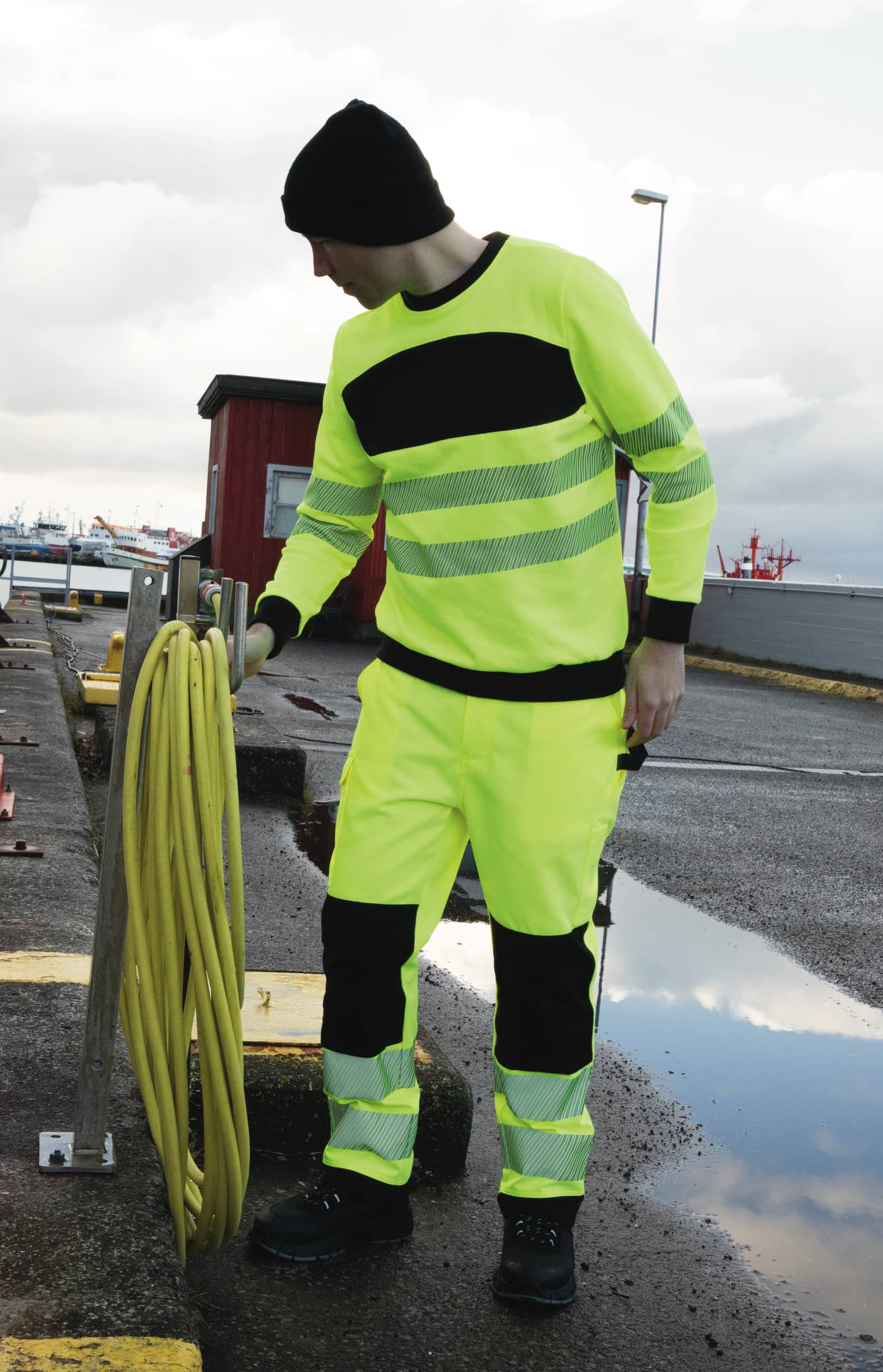 EOS Hi-Vis Workwear Trousers With Printing Areas