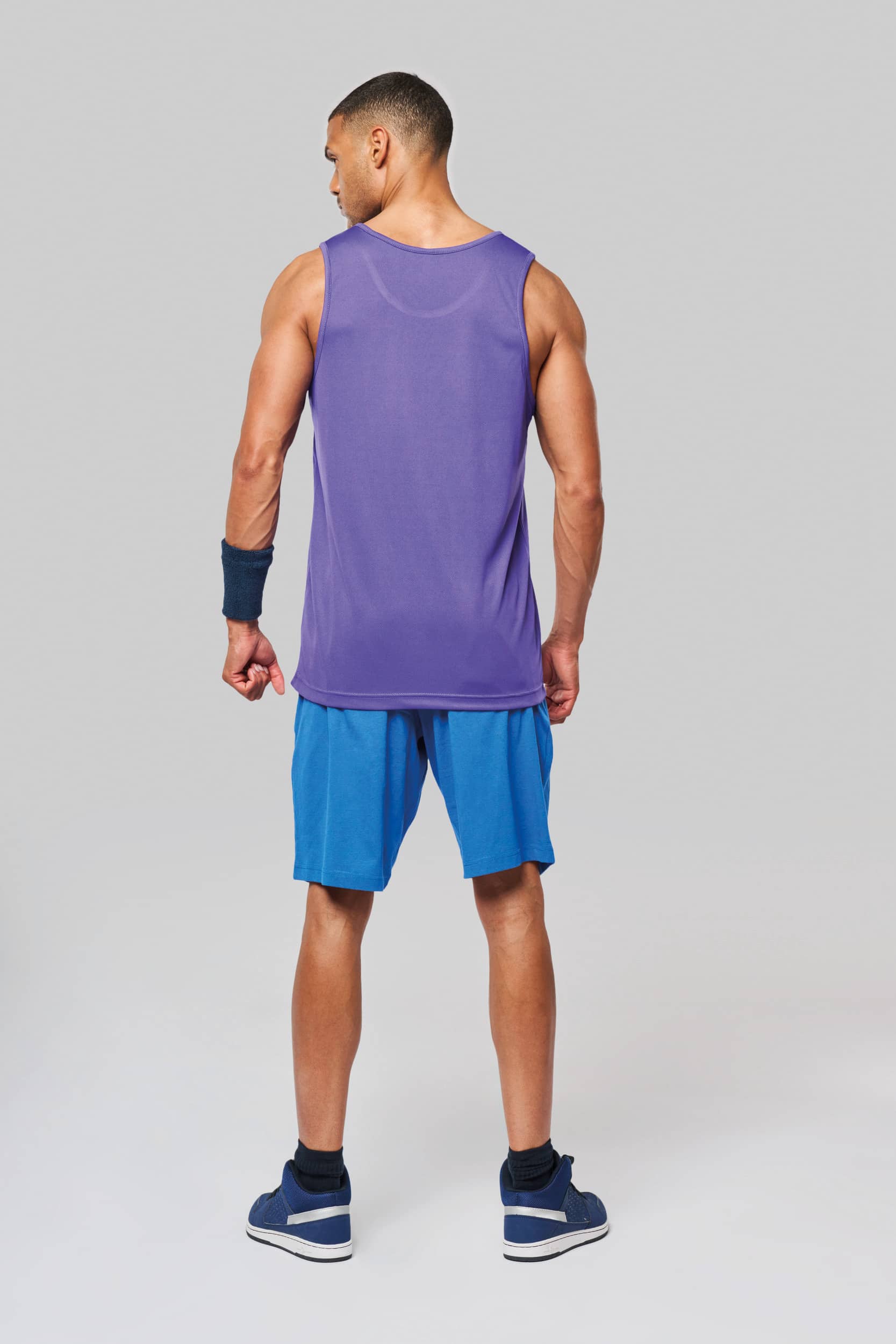 Herren Basic Sport Funktionsshirt ärmellos - Standardfarben