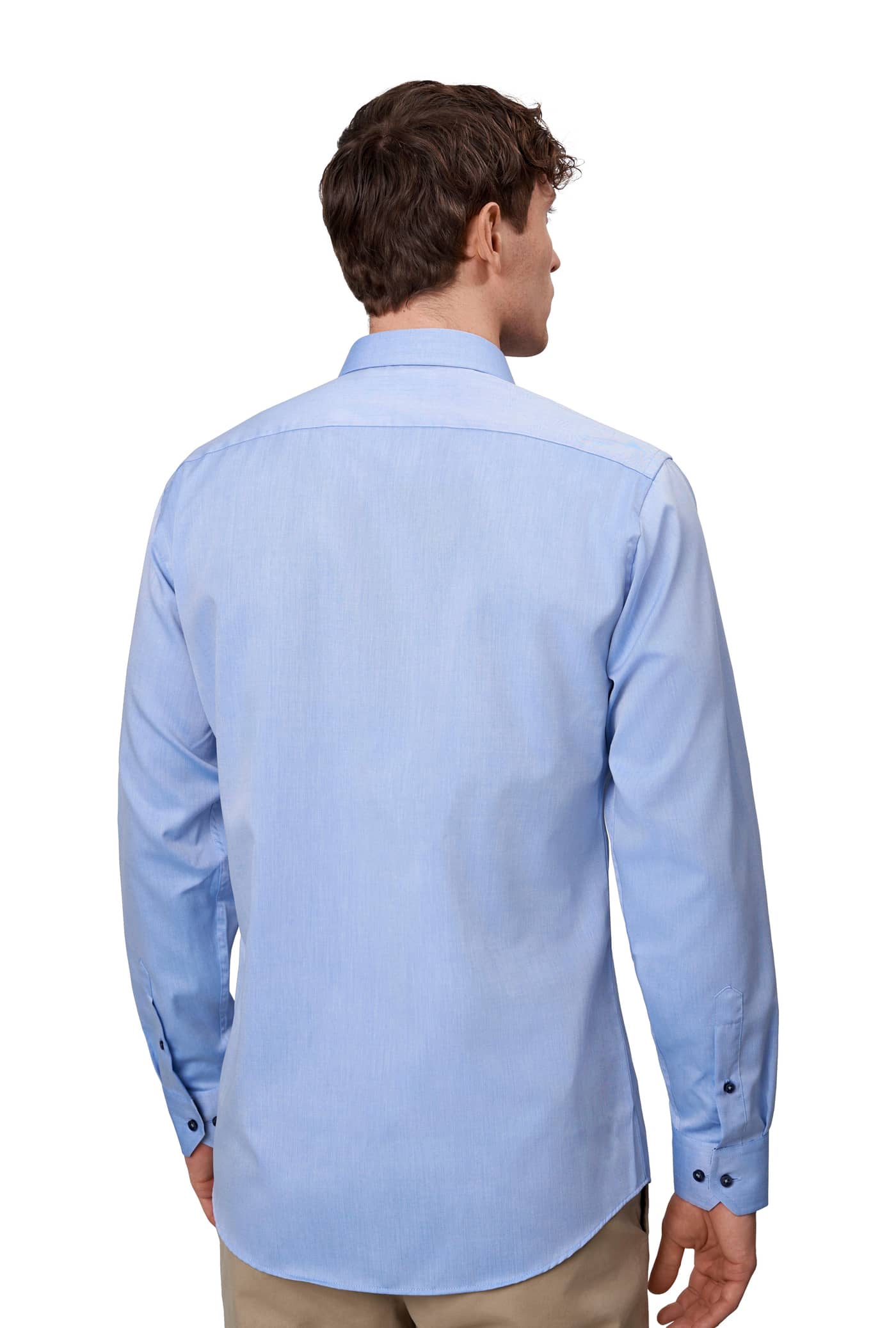 Seven Seas modernes Slim Fit Herren Businesshemd Fine Twill