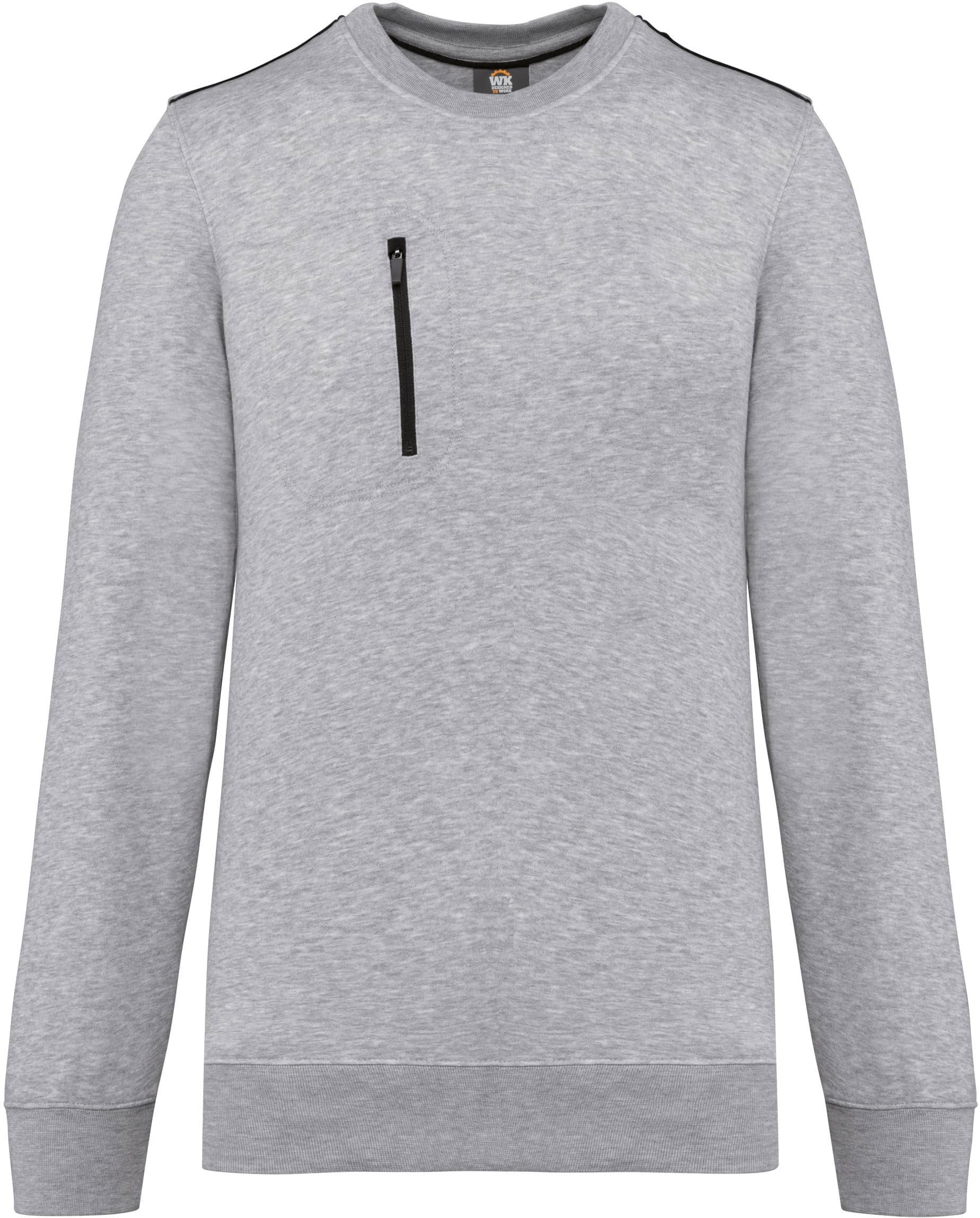 Day To Day Unisex-Sweatshirt mit kontrastfarbener Zip-Tasche