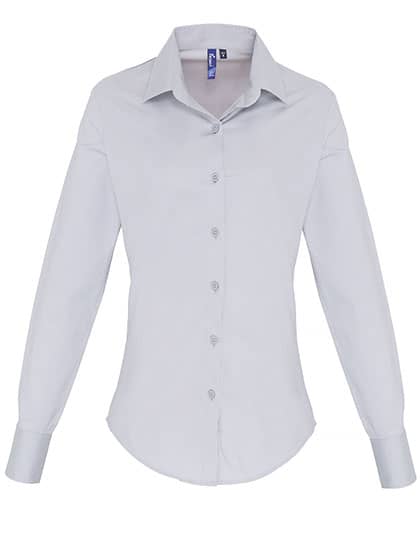 Women´s Stretch Fit Poplin Long Sleeve Cotton Shirt