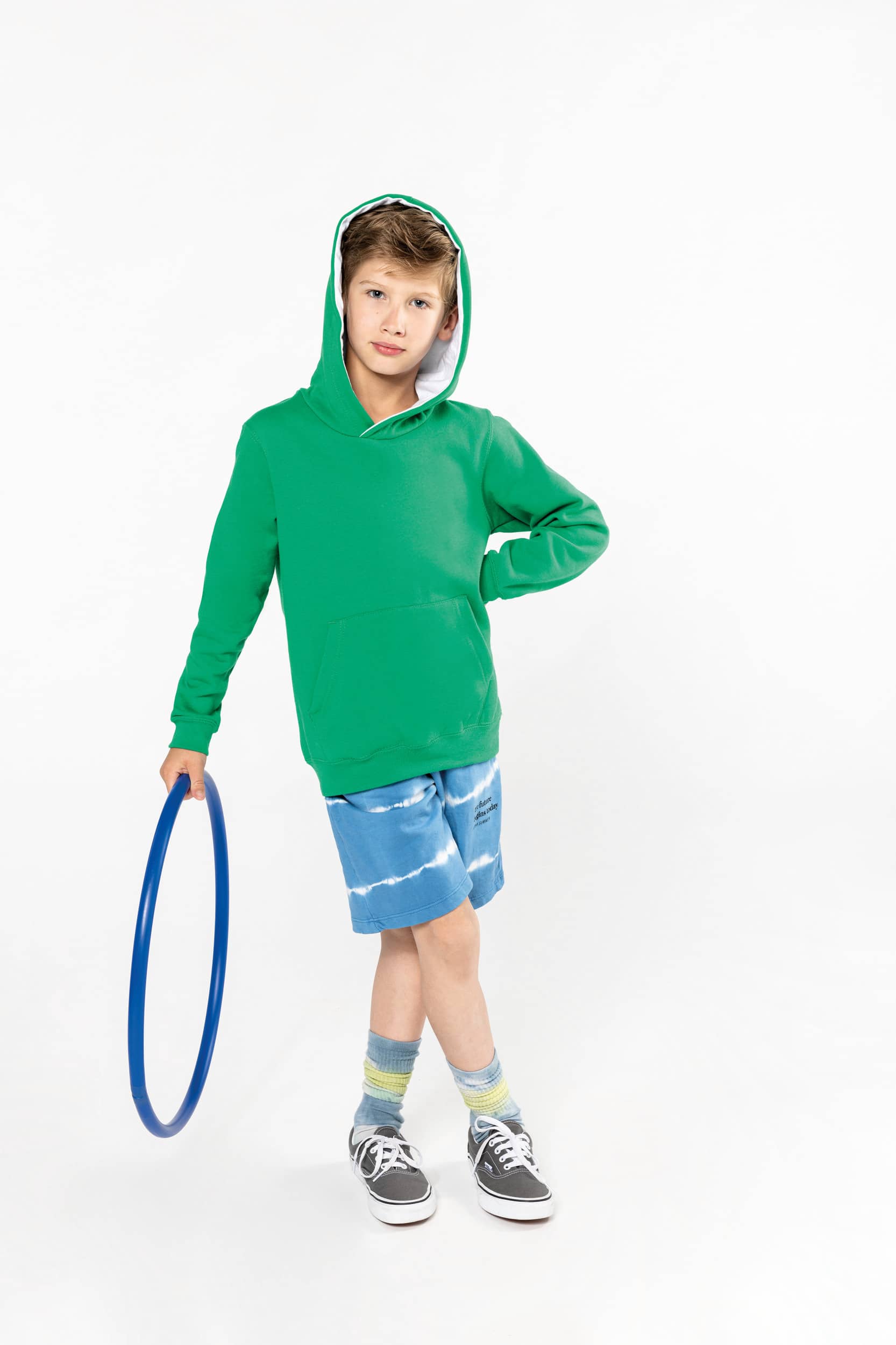 Kinder Kapuzenshirt Bicolor