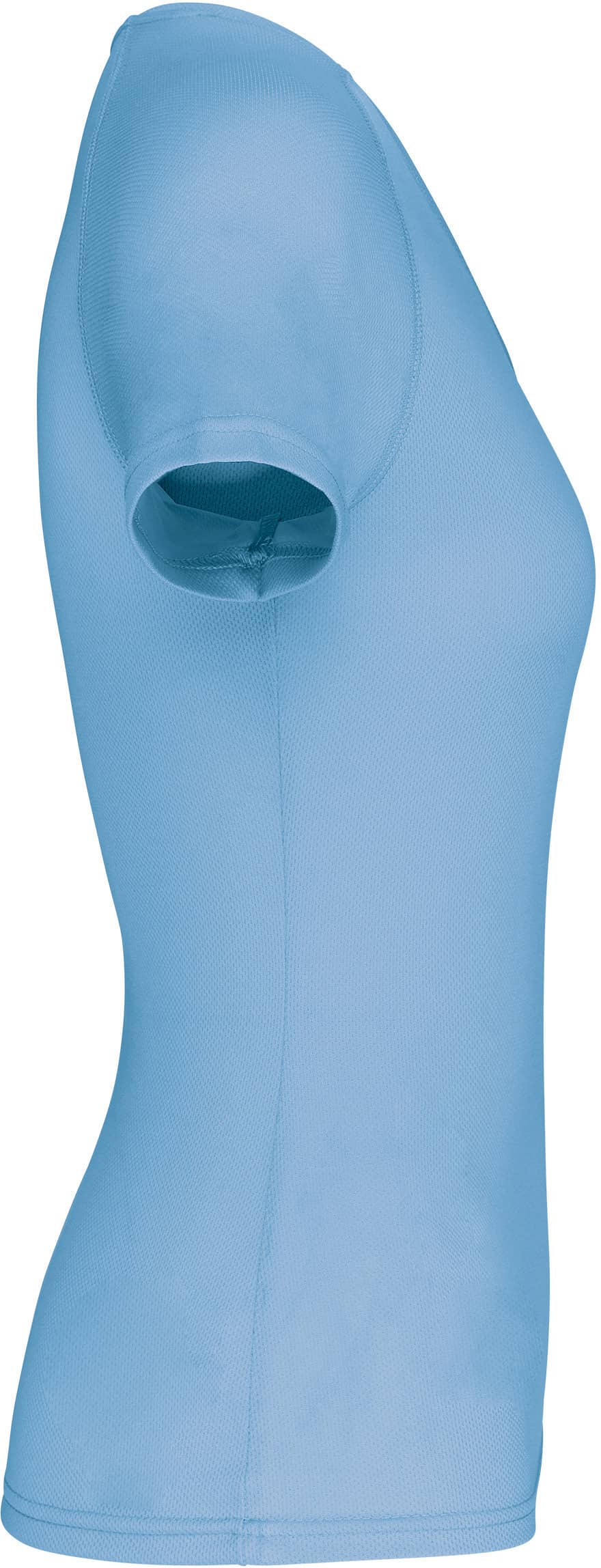 Damen Kurzarm-Sportshirt mit V-Ausschnitt