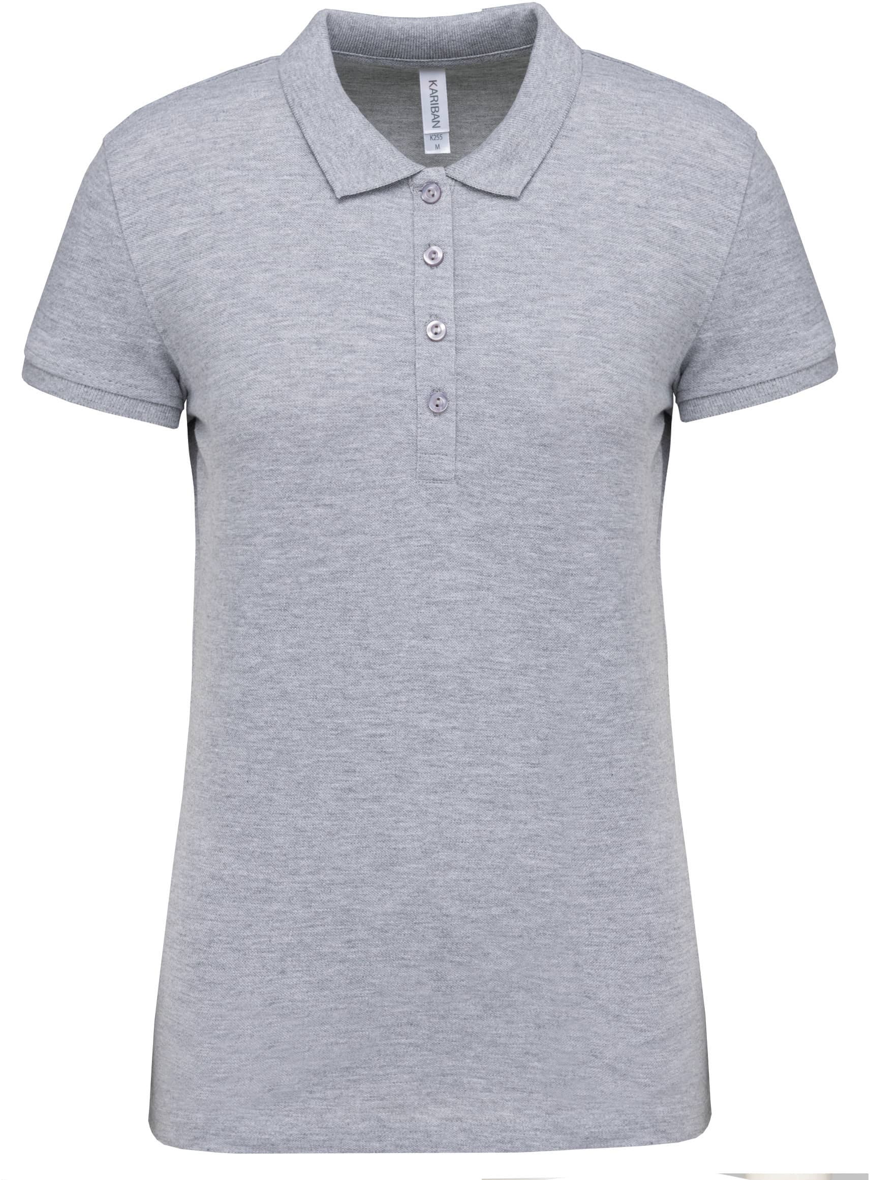 Damen Kurzarm-Poloshirt. Baumwollpiqué.