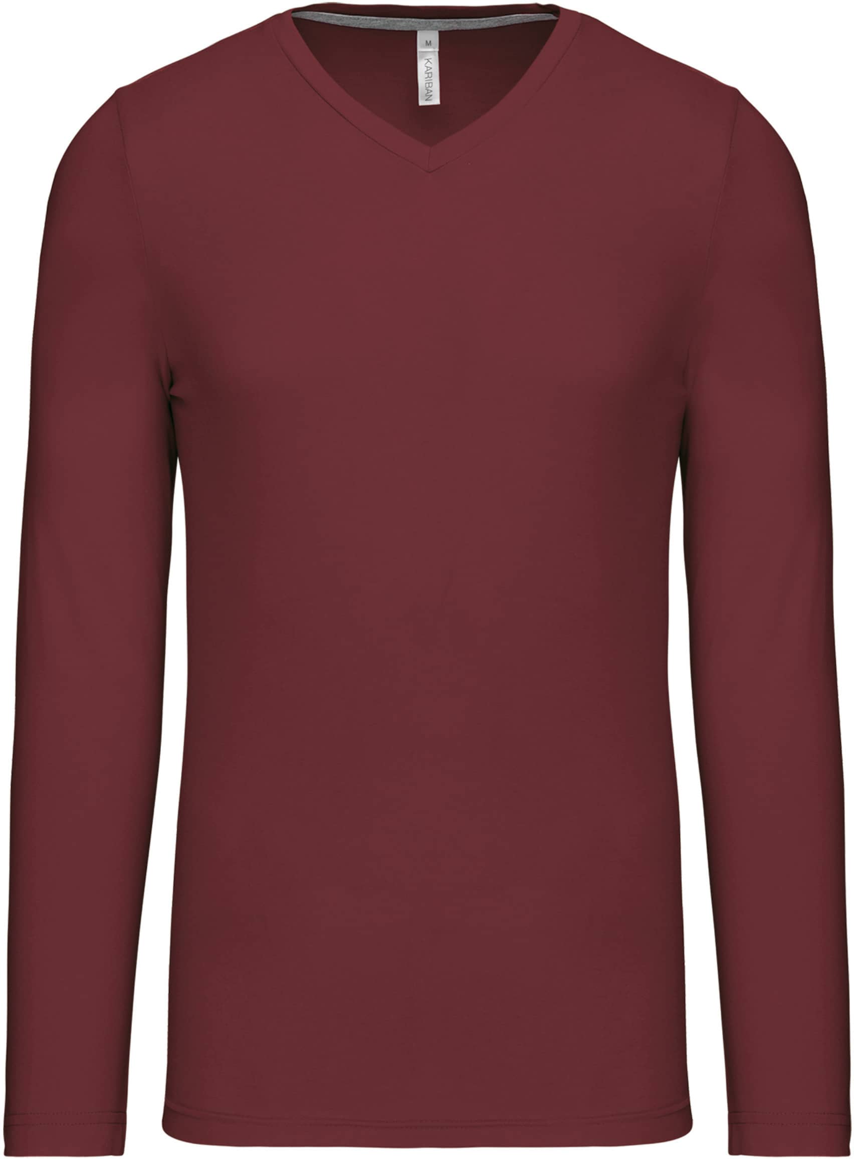 Men`s long-sleeved V-Neck T-shirt