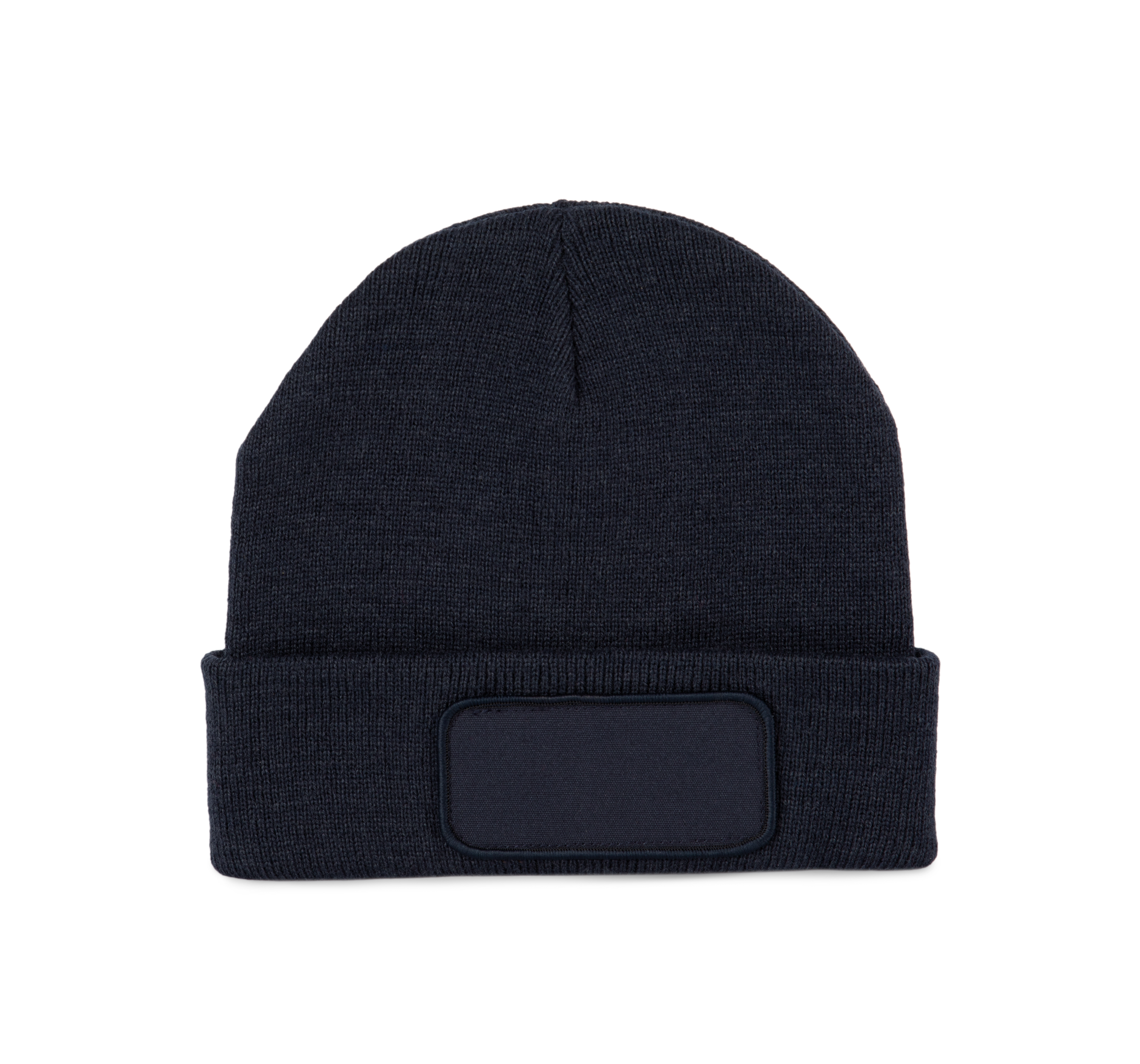 Recycelte Mütze mit Patch