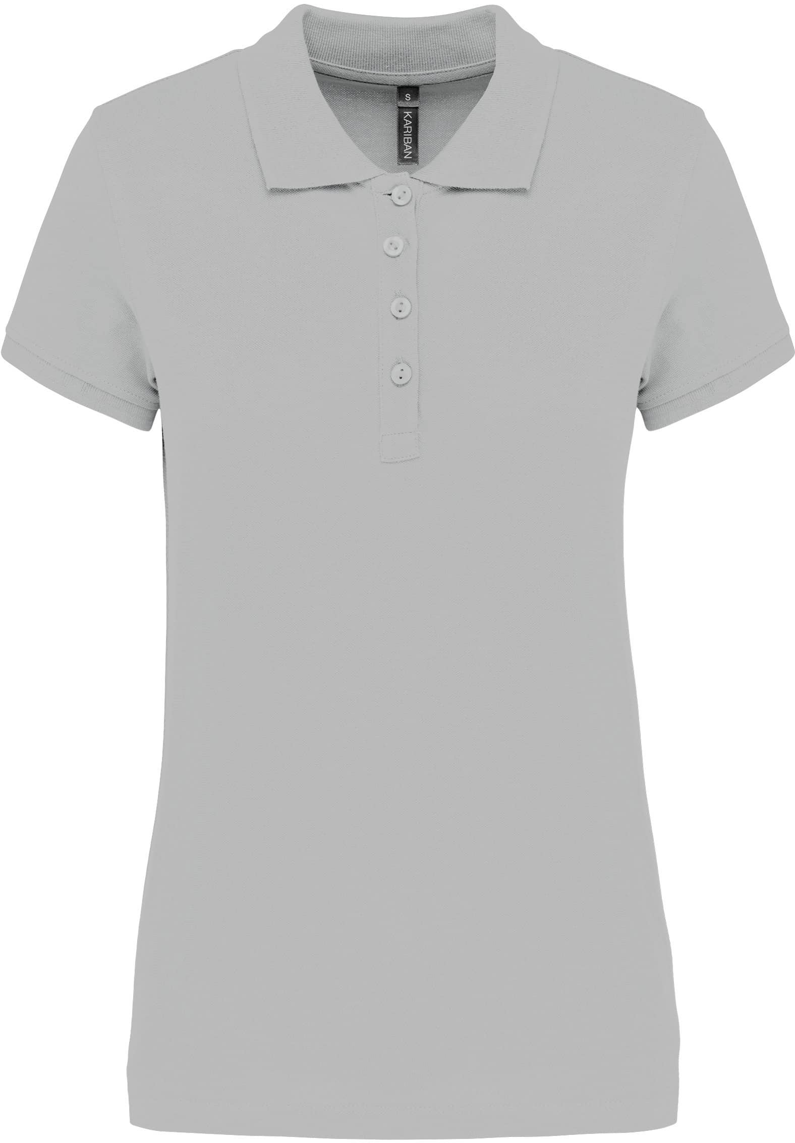 Damen Kurzarm-Poloshirt. Baumwollpiqué.