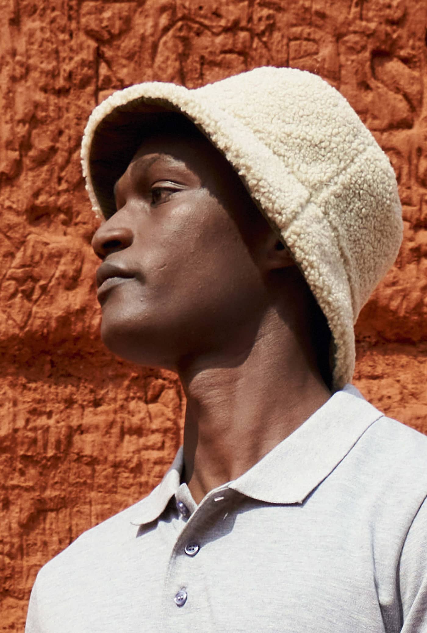 Reversible Sherpa And Velvet Bucket Hat