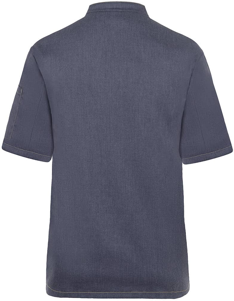 Kurzarm Kochjacke Jeans-Style