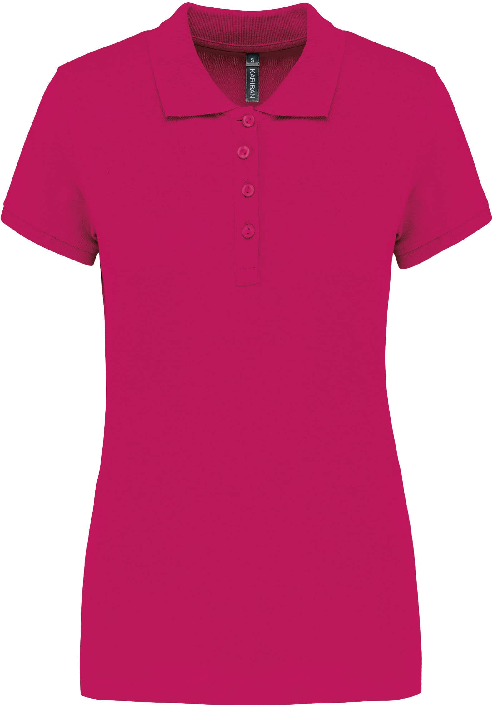 Damen Kurzarm-Poloshirt. Baumwollpiqué.