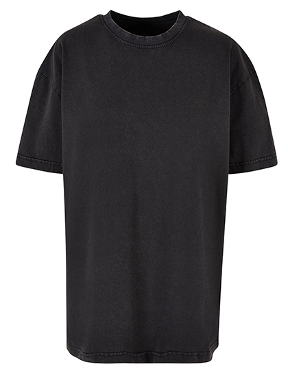 Ladies Oversized Acid Wash Tee