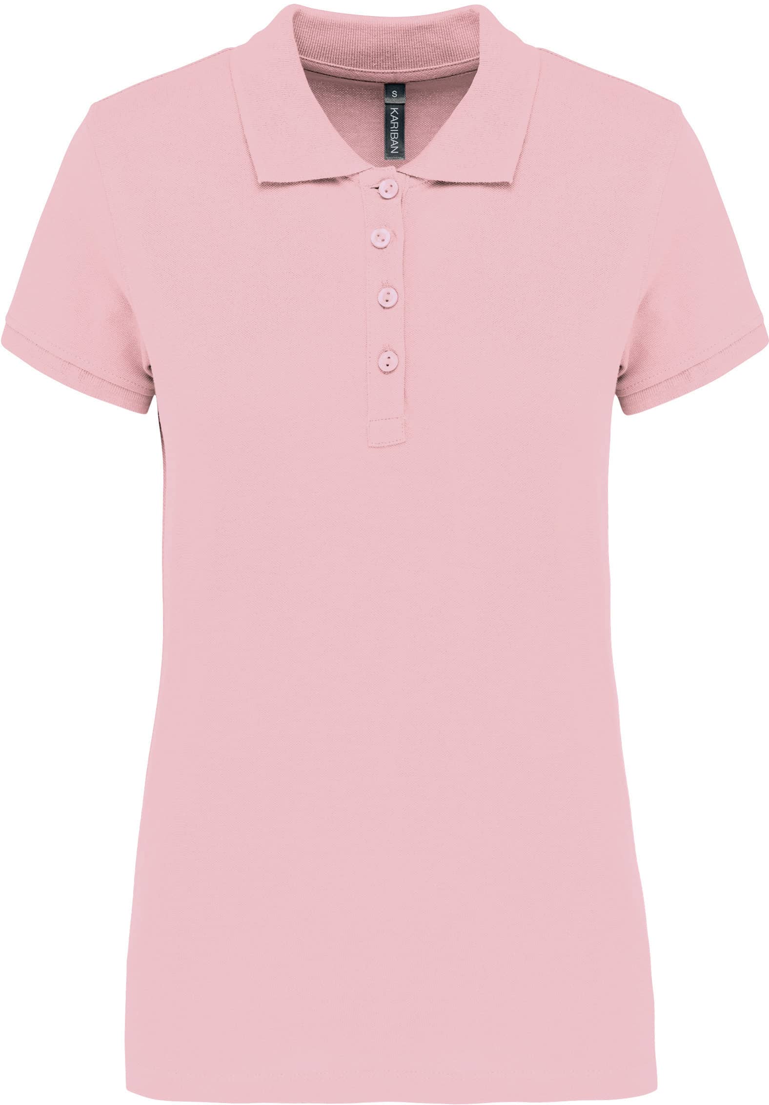 Damen Kurzarm-Poloshirt. Baumwollpiqué.