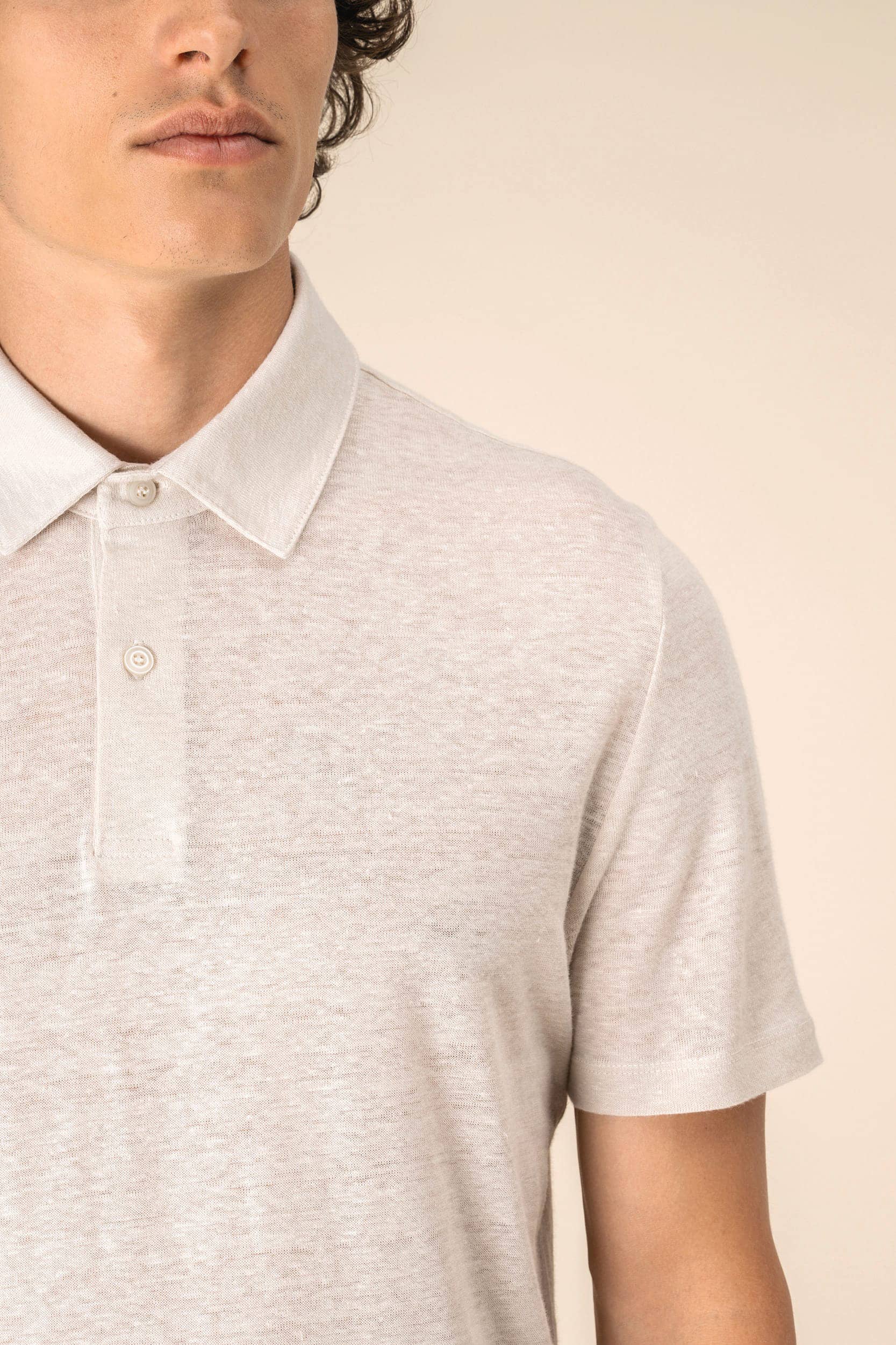 Herren-Polohemd aus Leinen