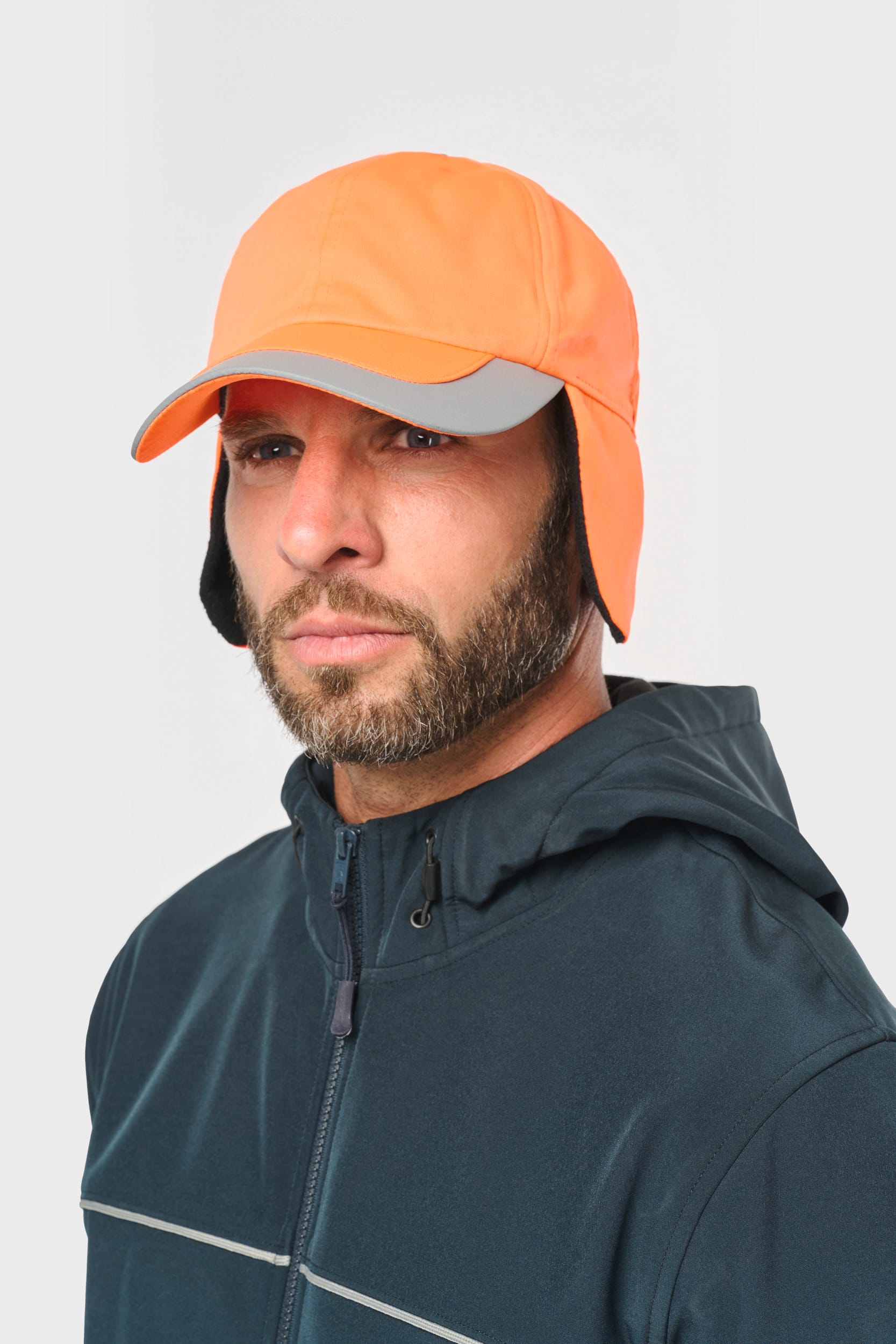 Fluoreszierende 6-Panel-Kappe für den Winter