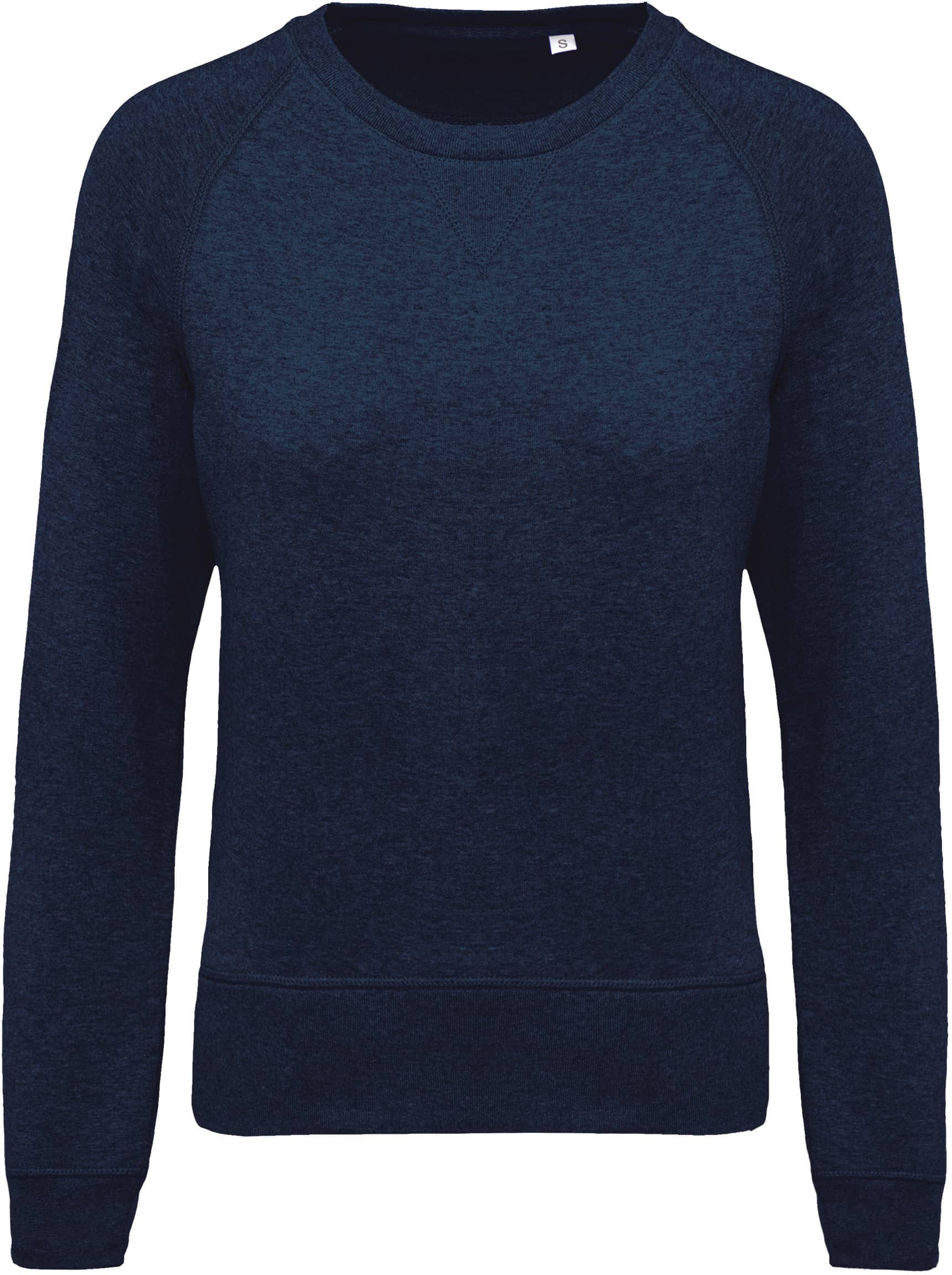 Damen Sweatshirt BIO-BAUMWOLLE Rundhalsausschnitt Raglanärmel