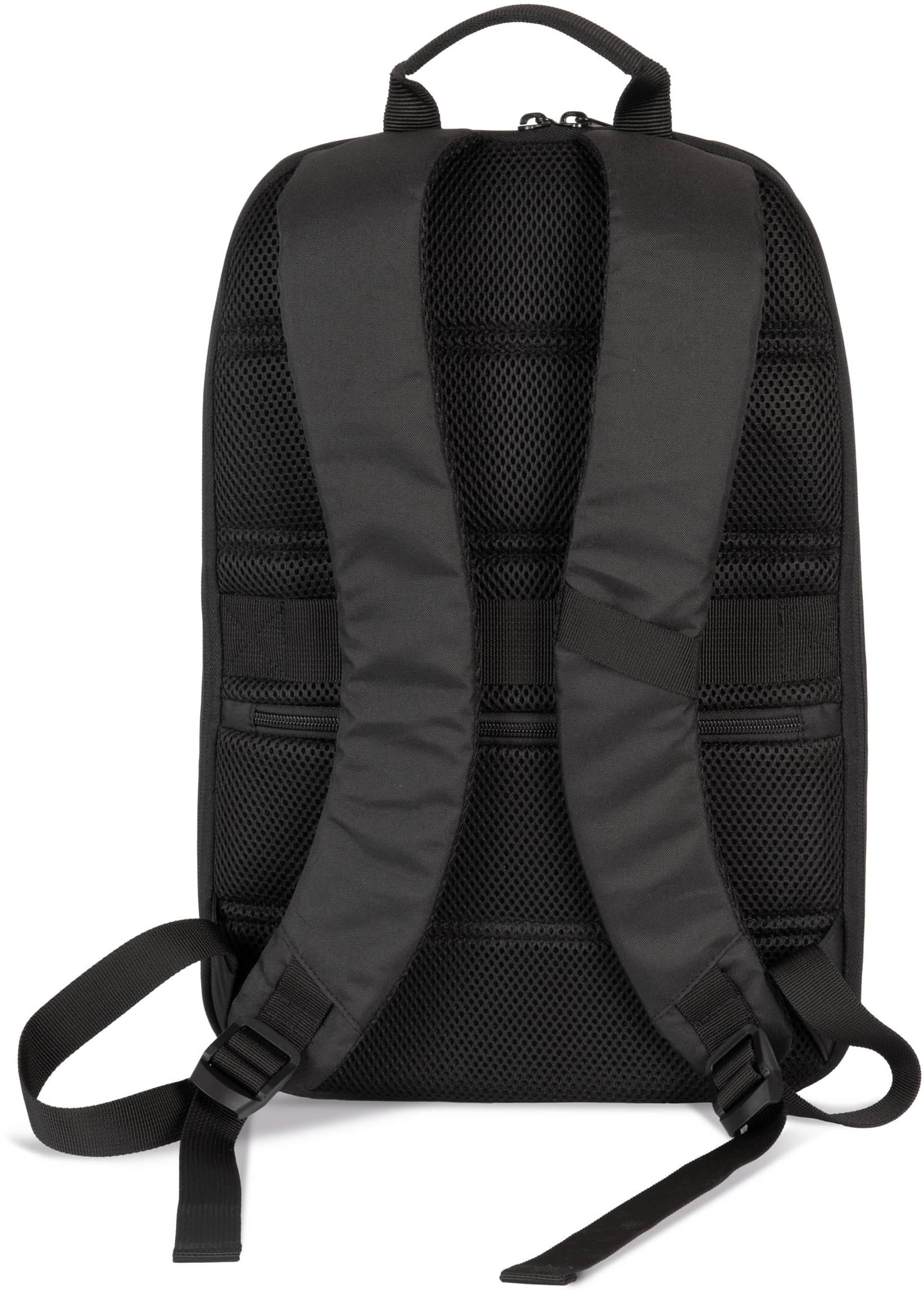 Schwarzer recycelter Office-Rucksack für Laptop