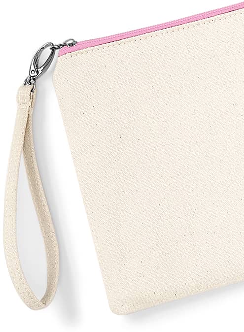 Canvas Wristlet Pouch