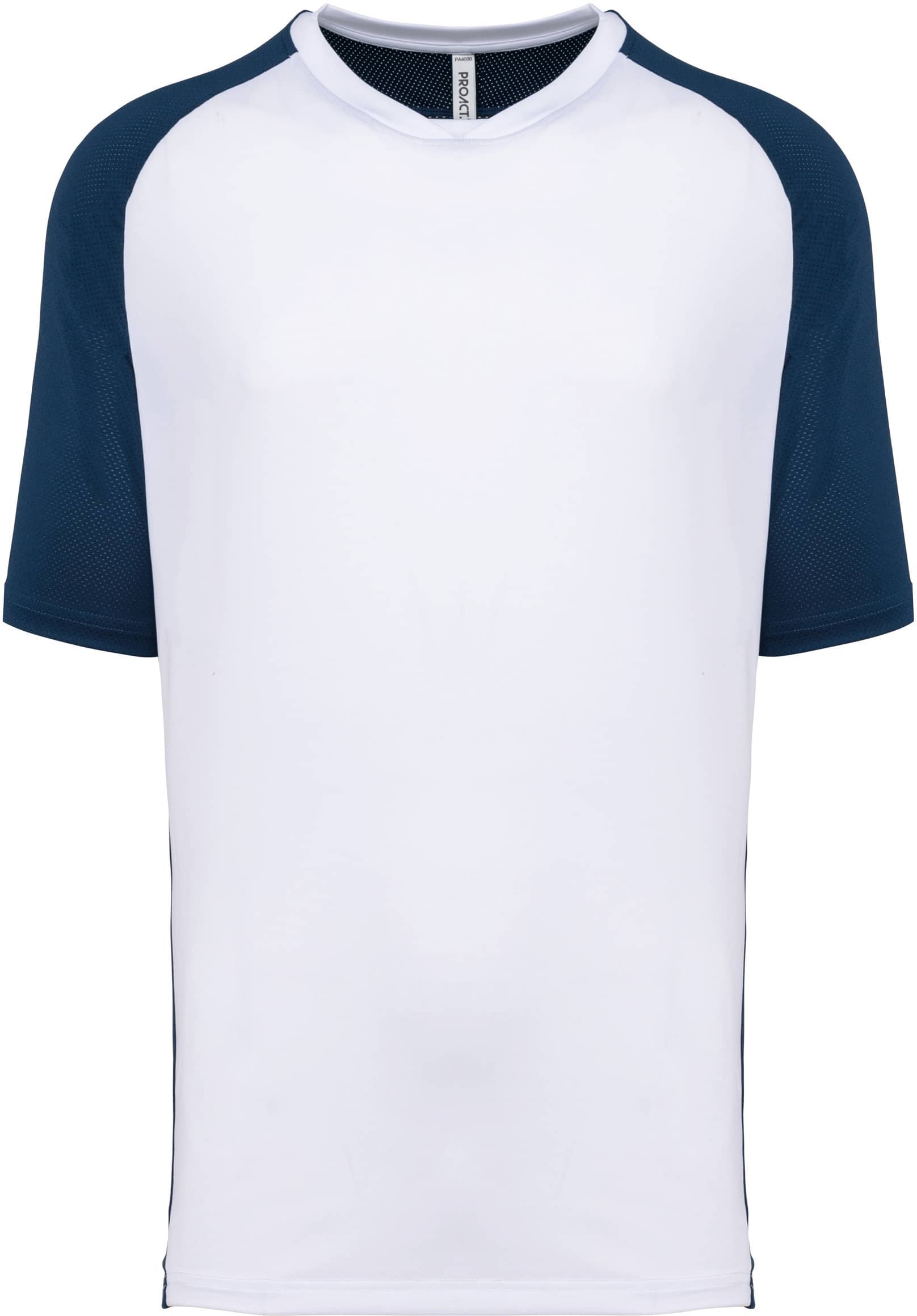 Zweifarbiges Padel Herren-T-Shirt mit Raglanärmeln