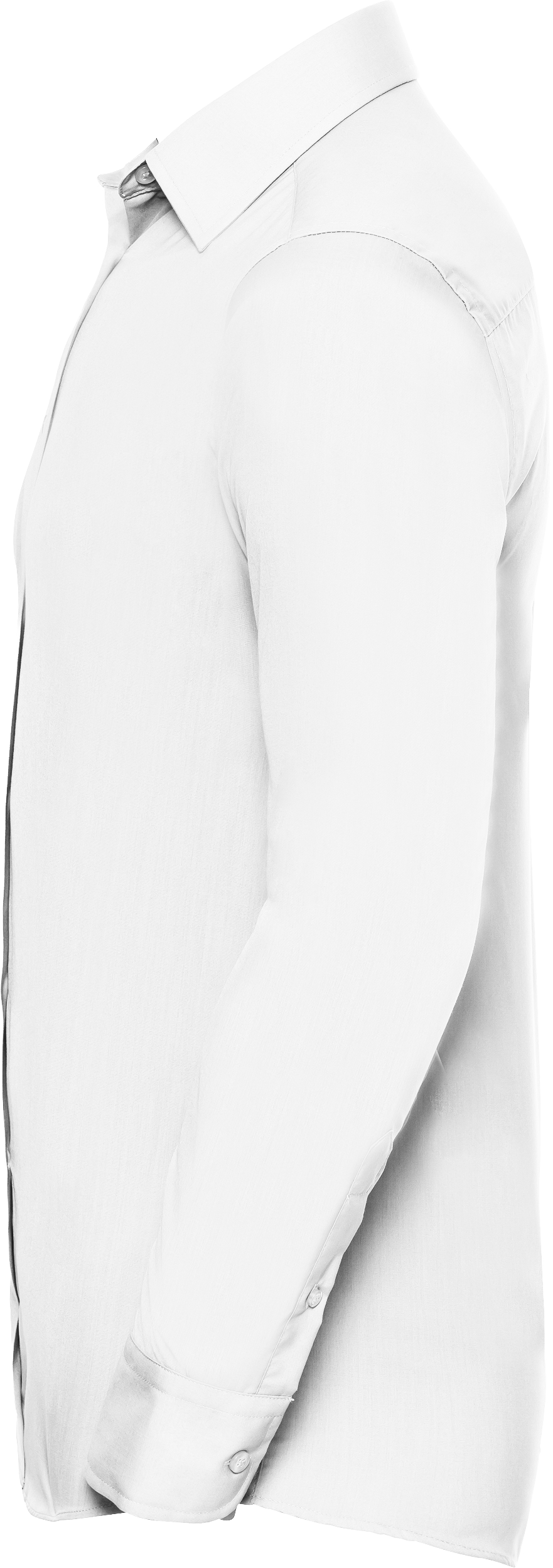 Men's Long Sleeve Tailored Polycotton Poplin Shirt