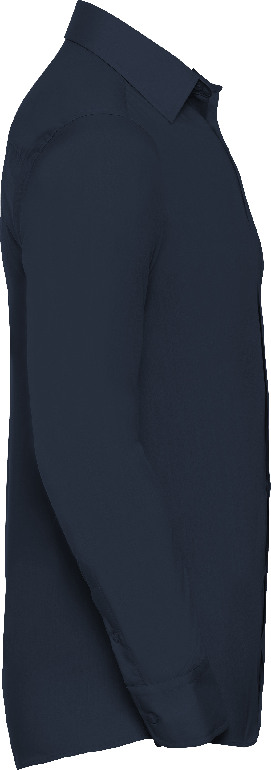 Men's Long Sleeve Tailored Polycotton Poplin Shirt
