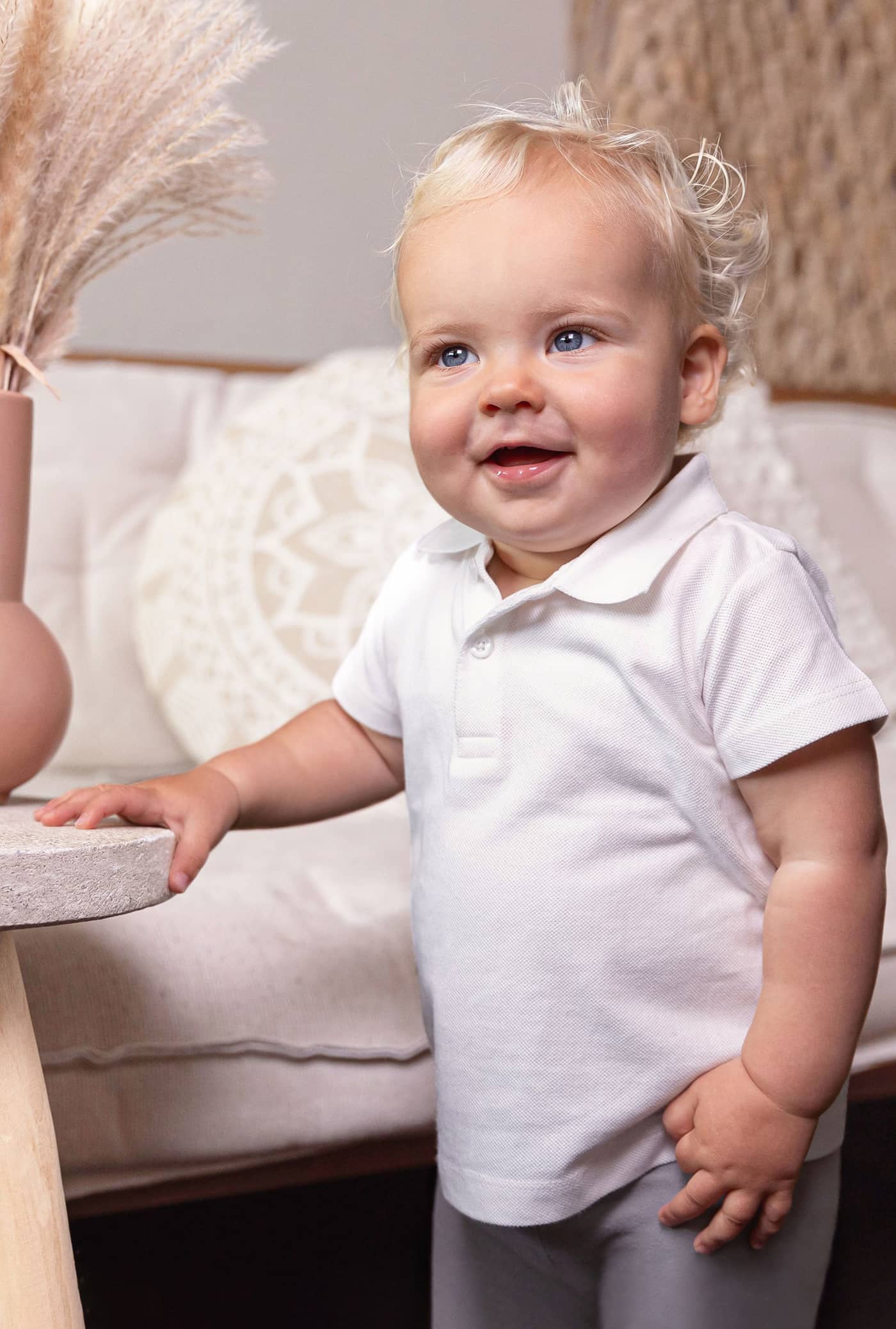 Organic Baby Polo Short Sleeve Teddy 01