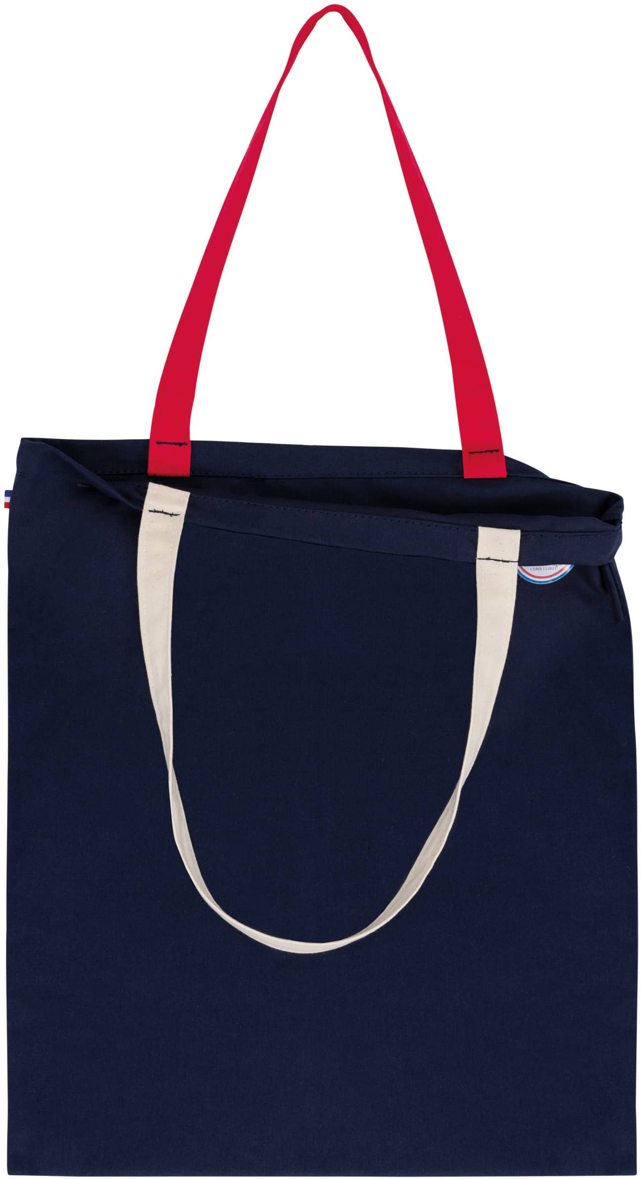 Dreifarbige Shoppingtasche