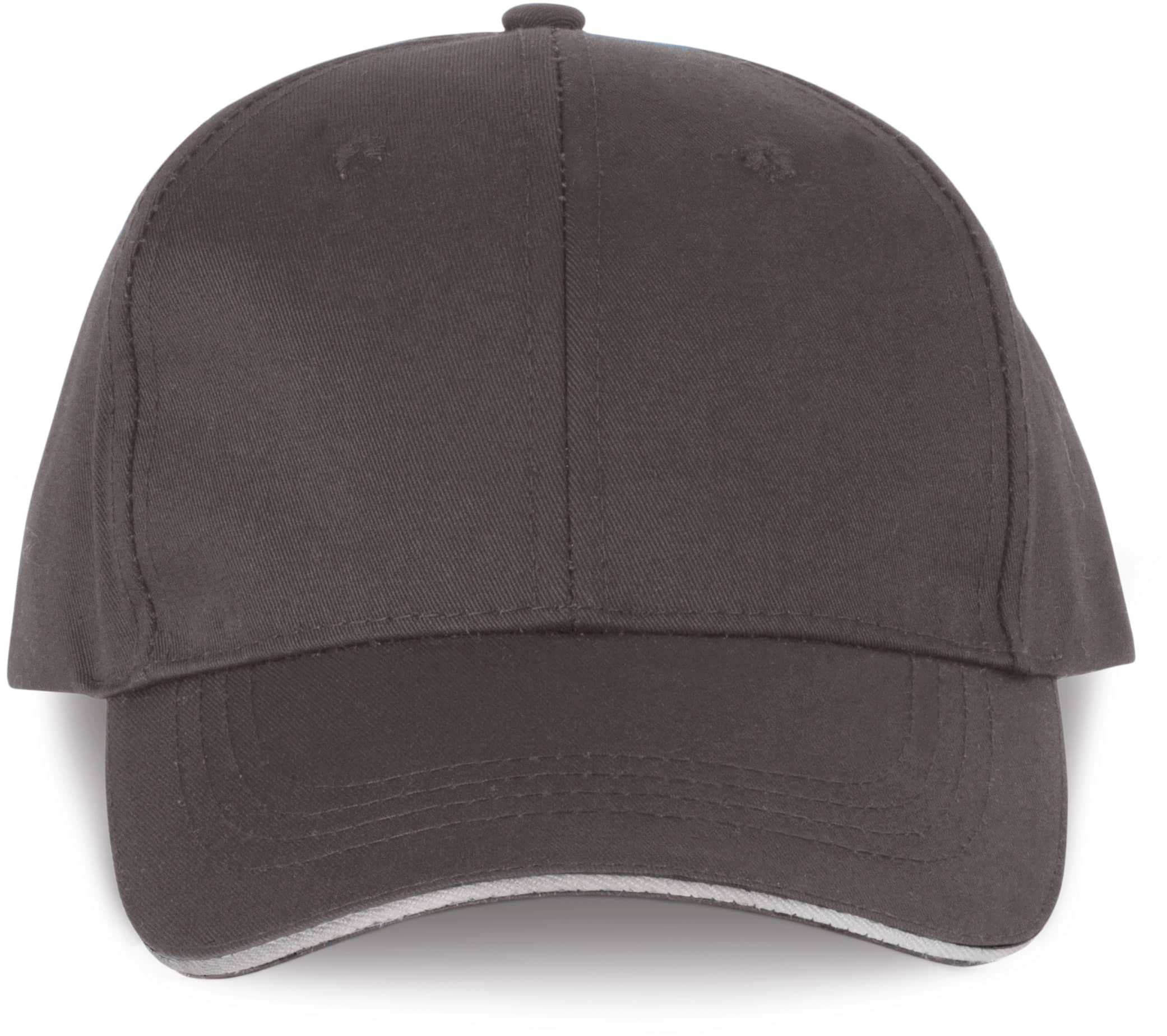 6-Panel-Cap mit Kontrast-Sandwichschirm OEKO-TEX® STANDARD 100