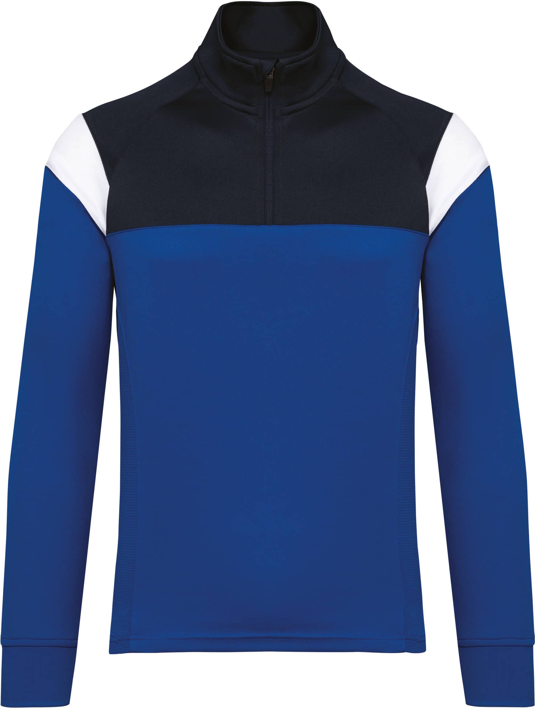 Unisex Trainings-Sweatshirt mit 1/4 Reißverschluss