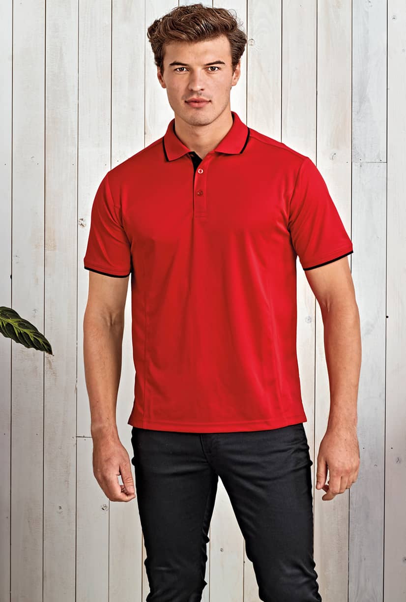Men´s Contrast Coolchecker® Polo