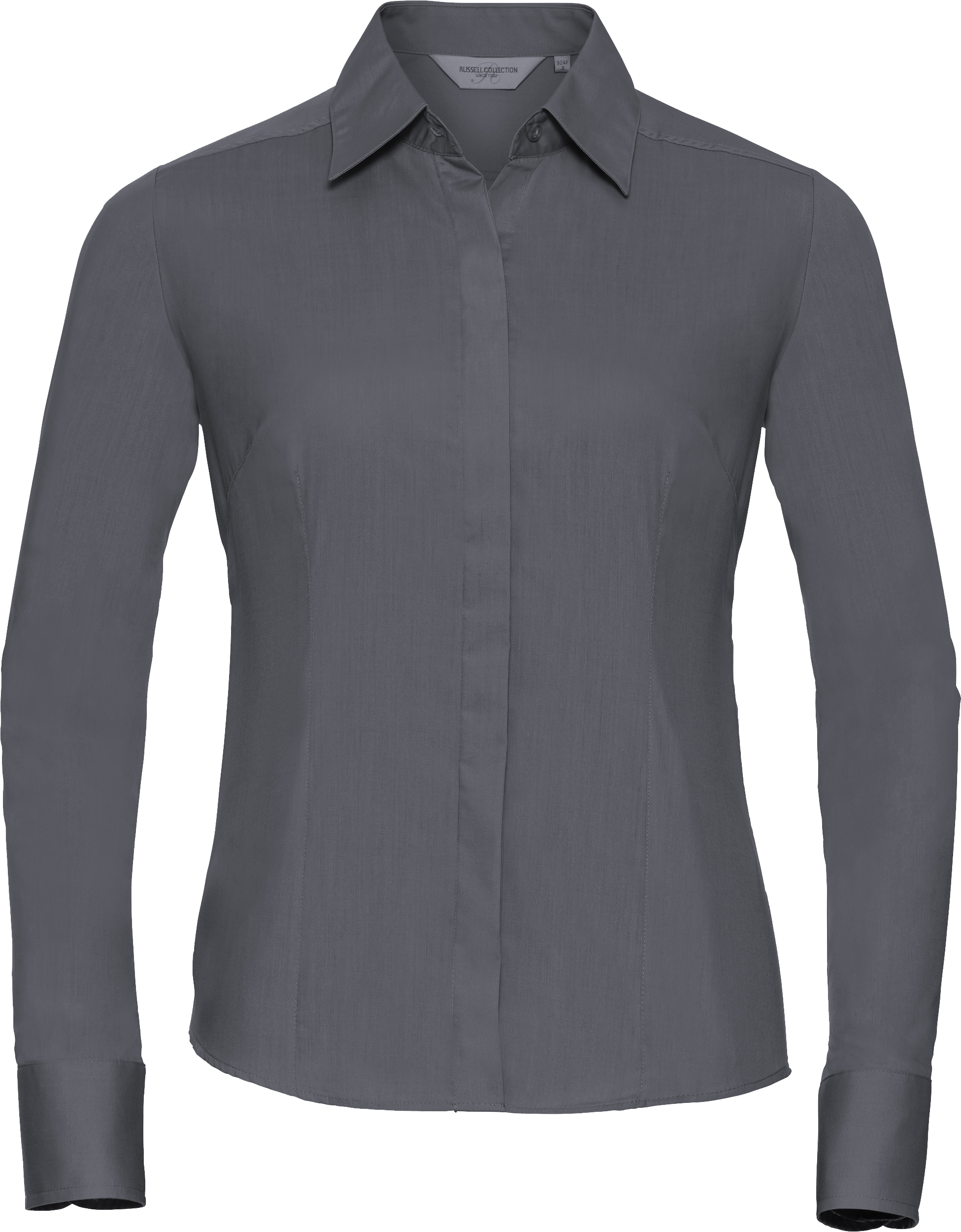 Ladies' Long Sleeve Fitted Polycotton Poplin Shirt