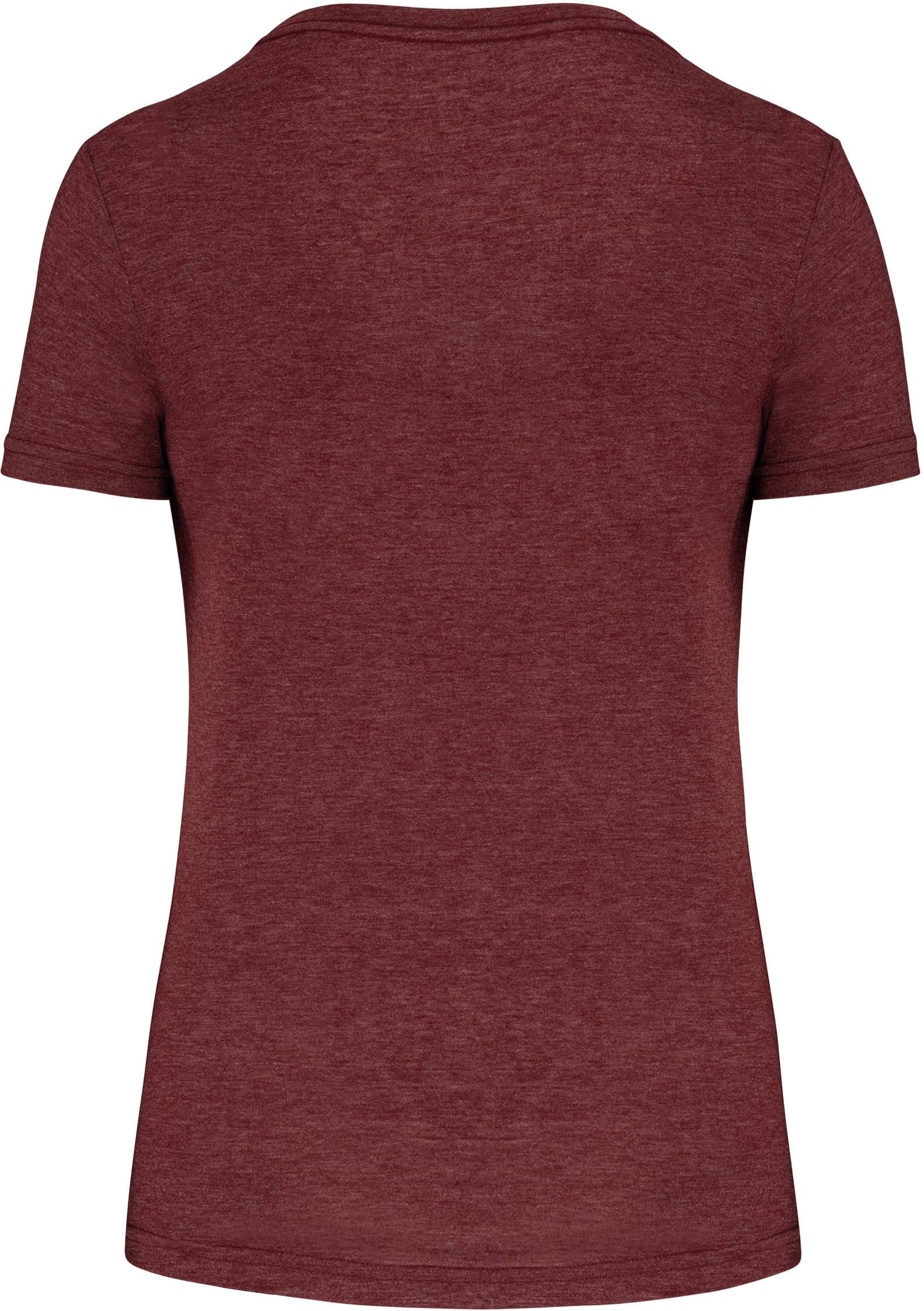 Damen-Triblend-Sportshirt mit Rundhalsausschnitt