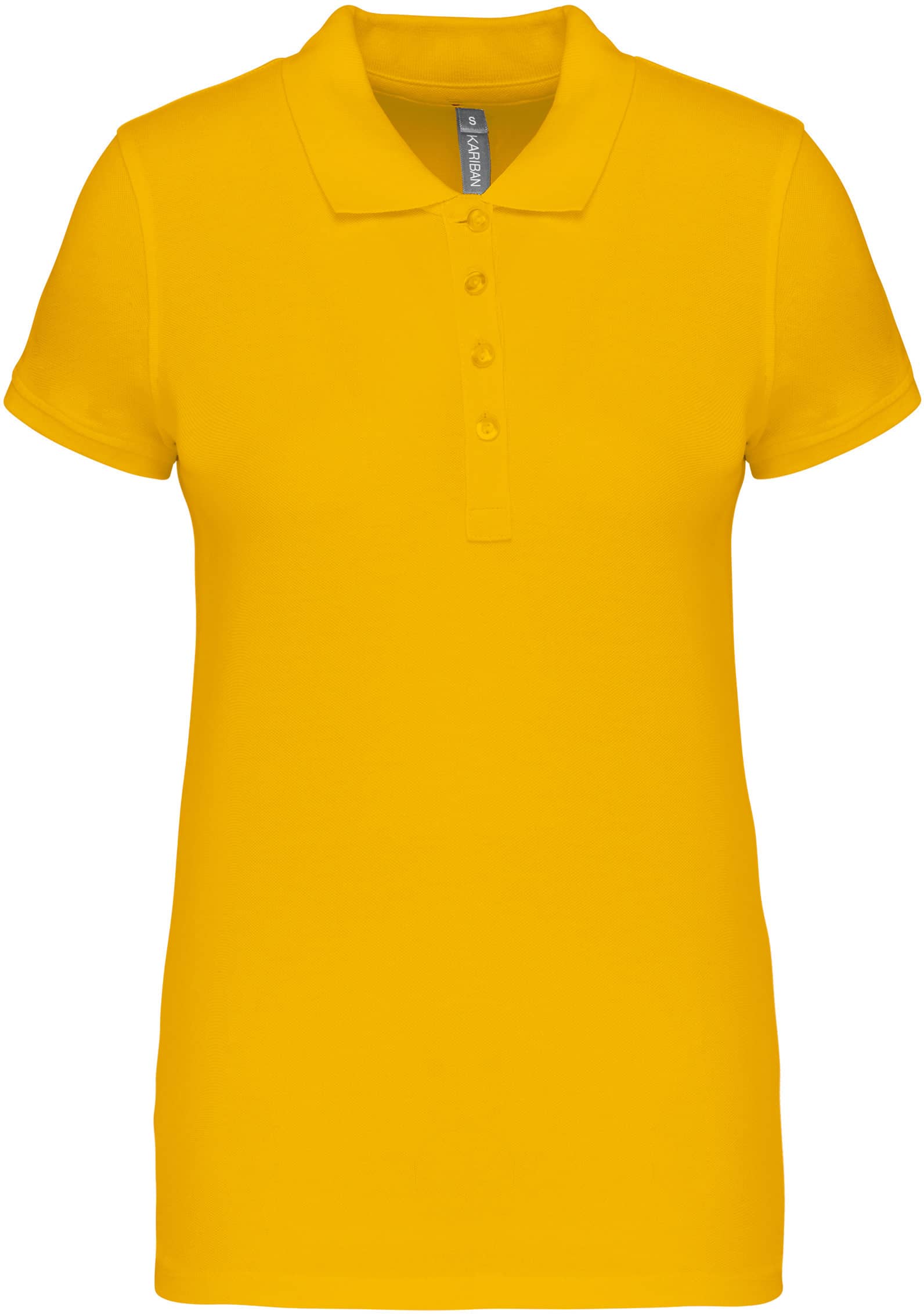 Damen Kurzarm-Poloshirt. Baumwollpiqué.